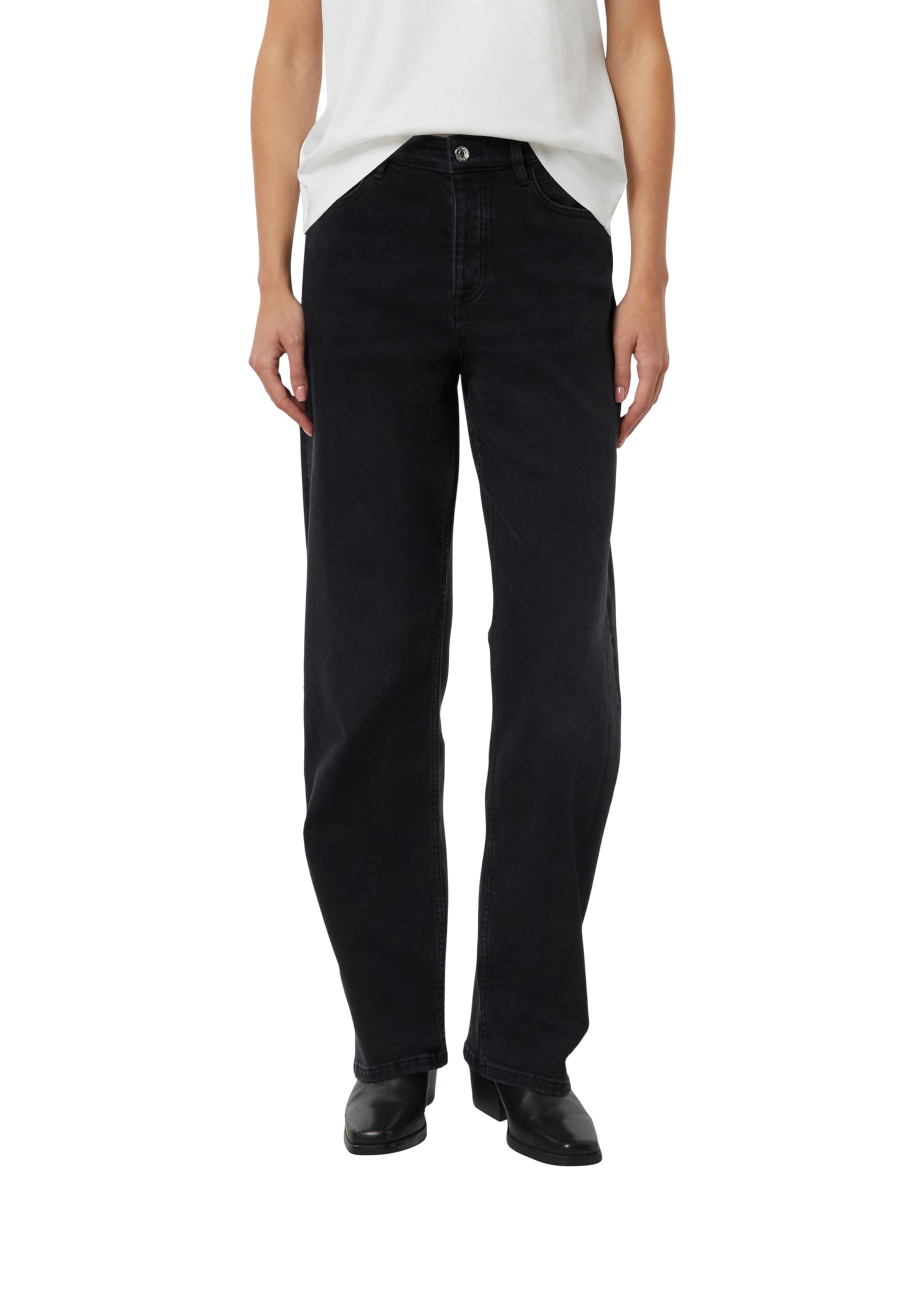 comma-jeans-high-rise-straight-leg-jeans-schwarz-gr-42 image 1