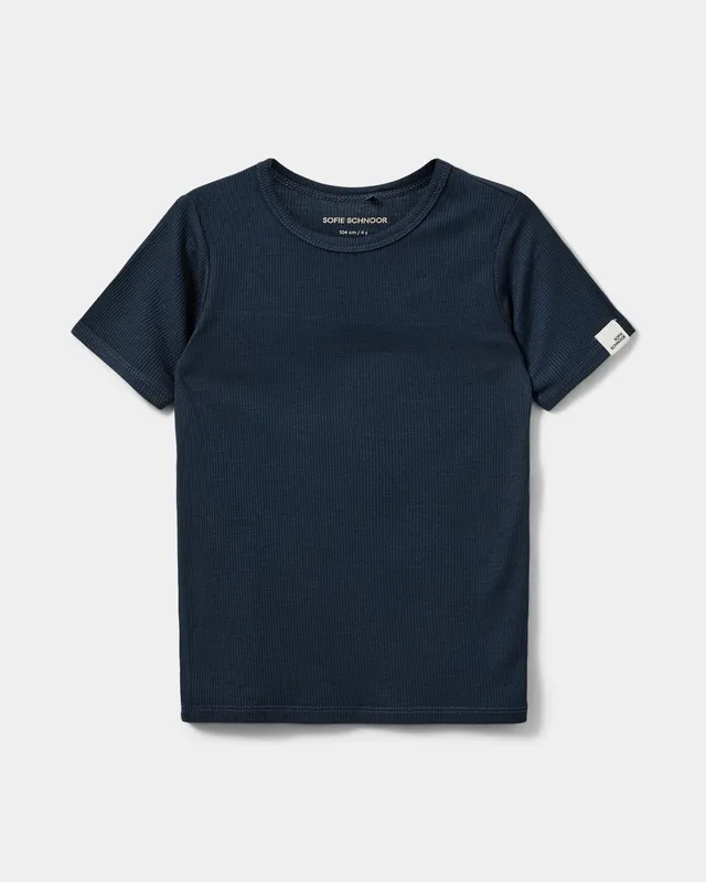 sofie-schnoor-kids-pipersk-t-shirt-navy-kurzarm image 1