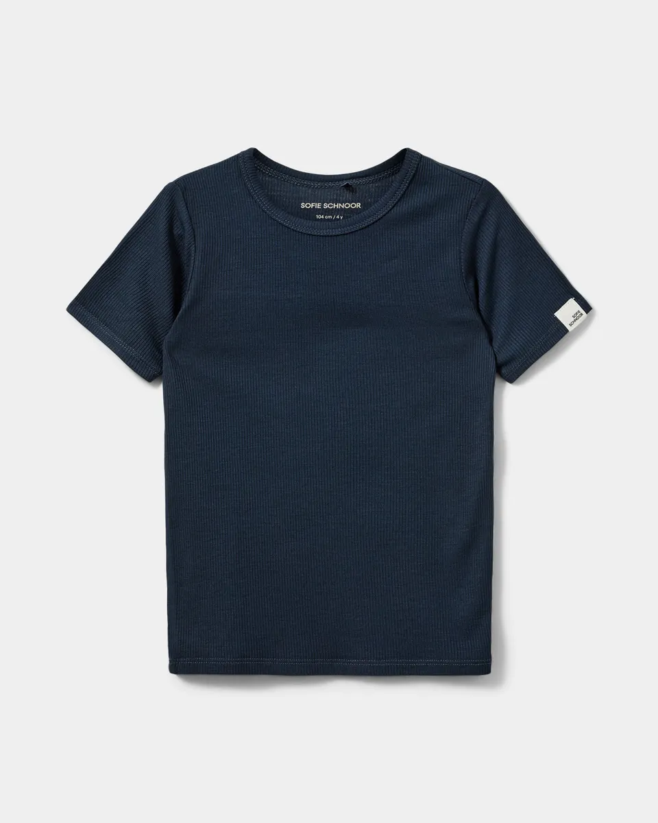 sofie-schnoor-kids-pipersk-t-shirt-navy-kurzarm image 1