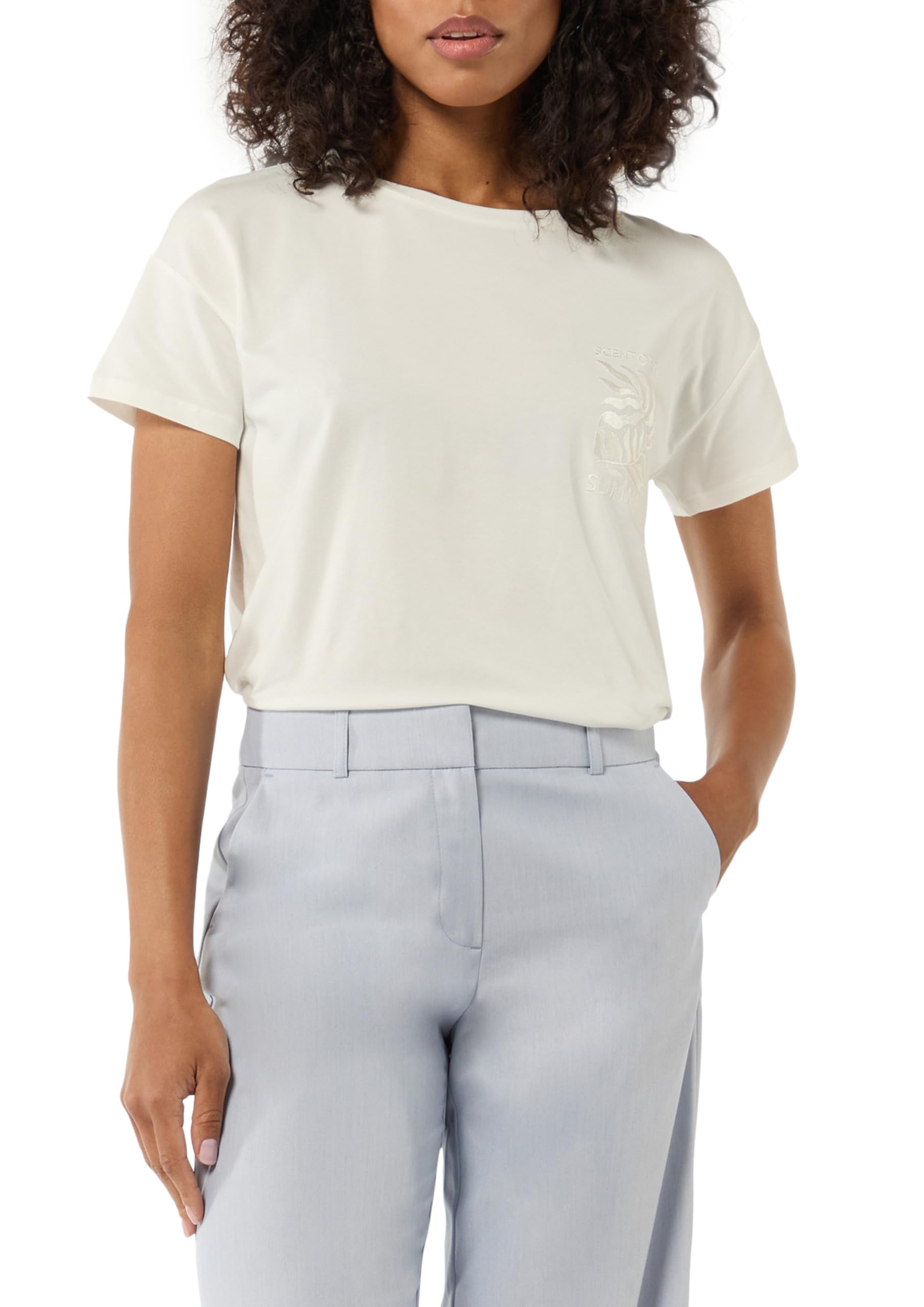 comma-t-shirt-t-rkis-6040-modalmix-shirt image 1