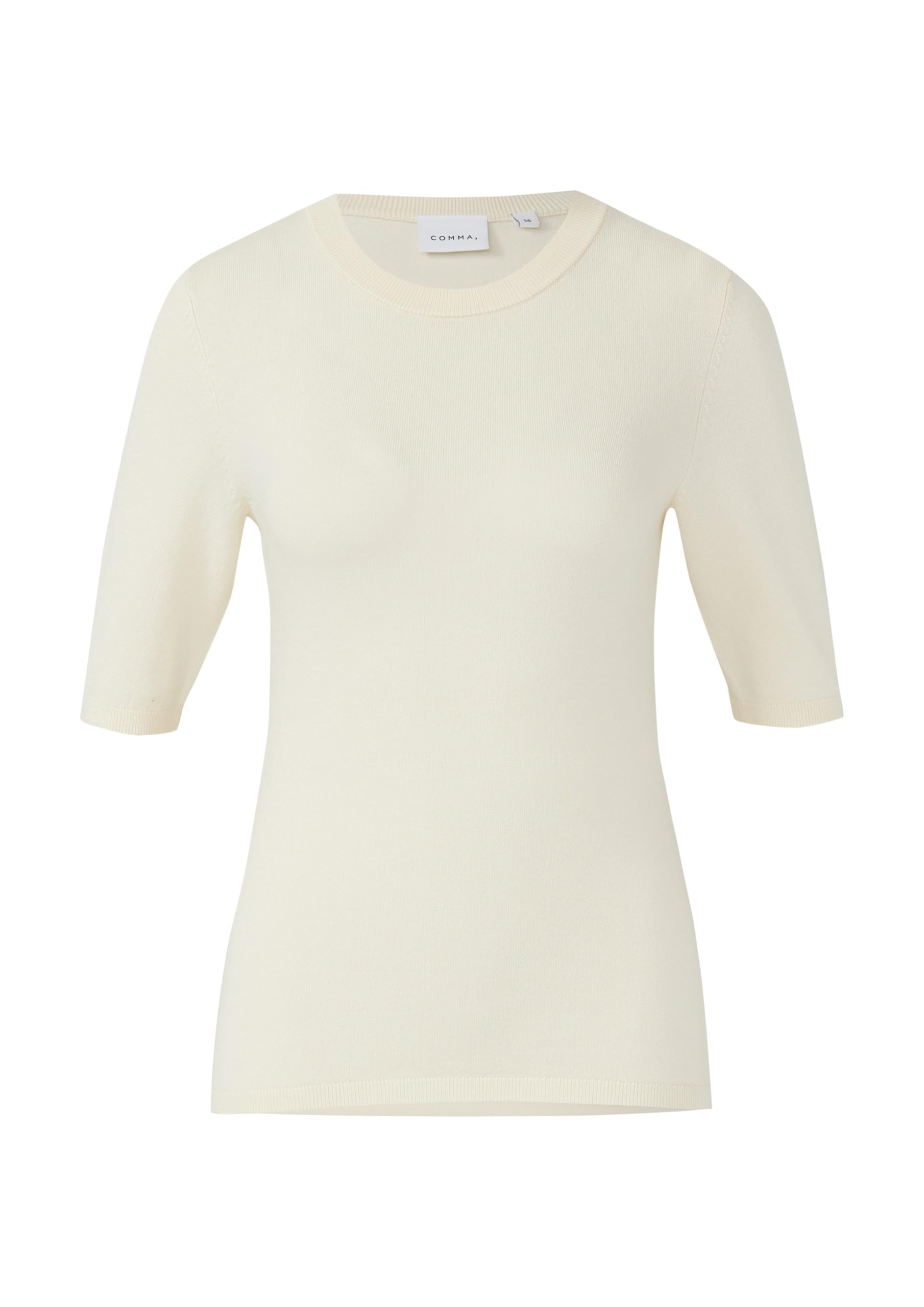 comma-strickpullover-slim-fit-feinstrick-creme-gr-36 image 4