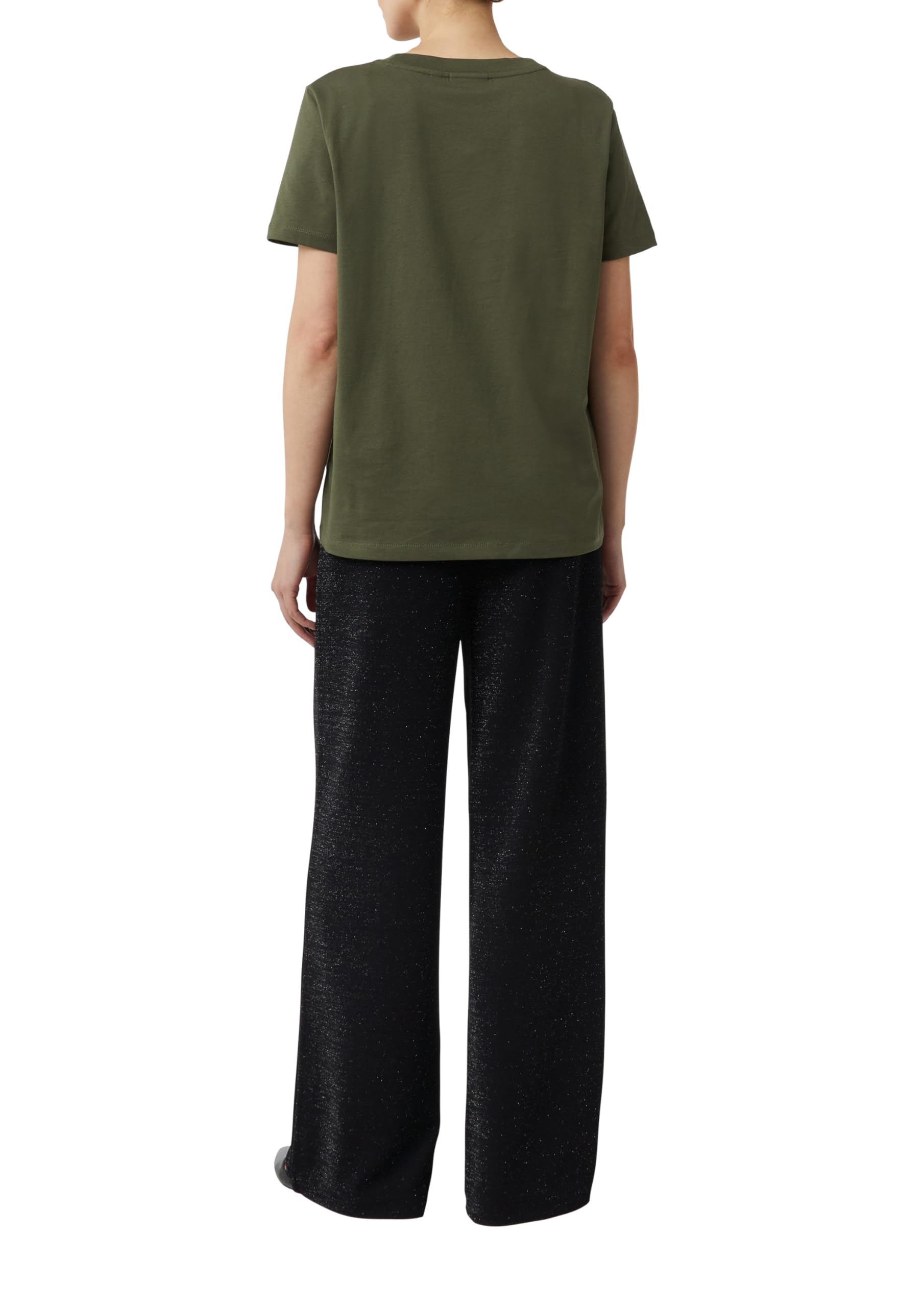 comma-damen-t-shirt-kurzarm-mit-schmucksteinen-schwarz-46 image 2