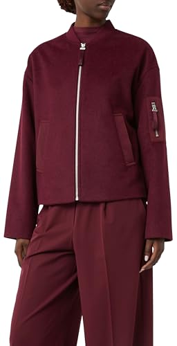 comma-blouson-jacke-wollmix-m-bordeaux-kapuze image 7