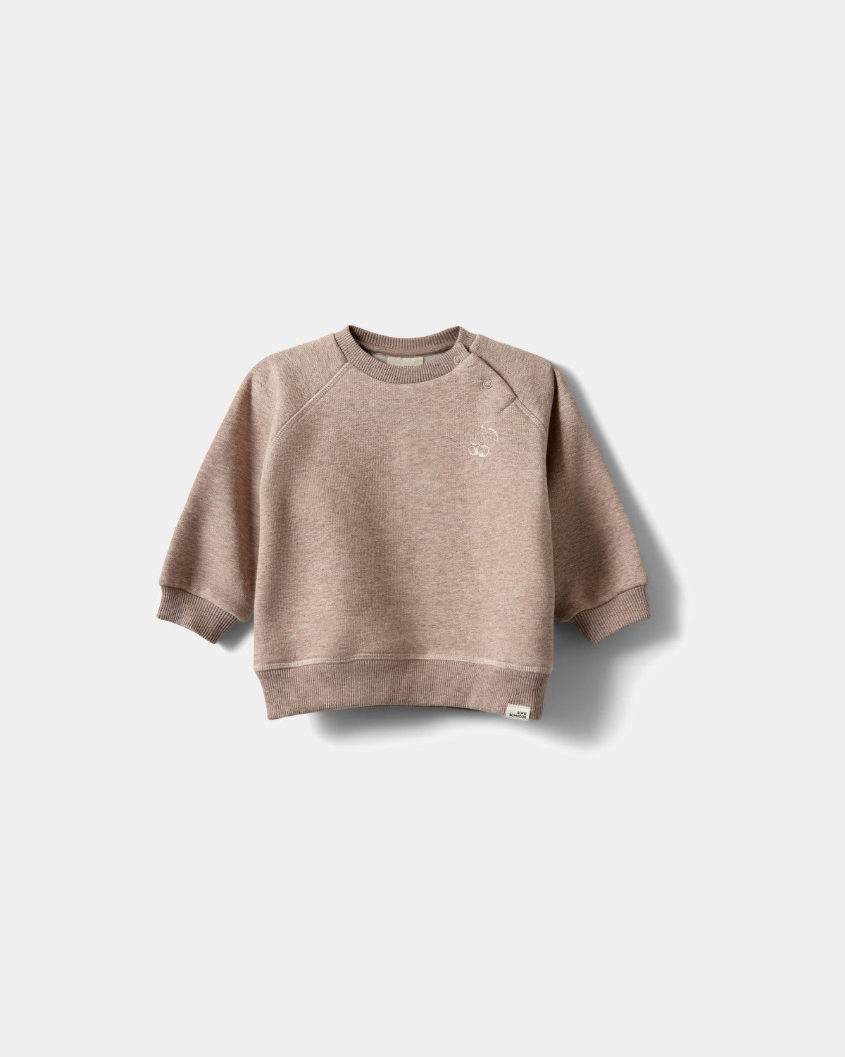 sofie-schnoor-kids-eliskb-sweatshirt-braun-kirschprint image 1
