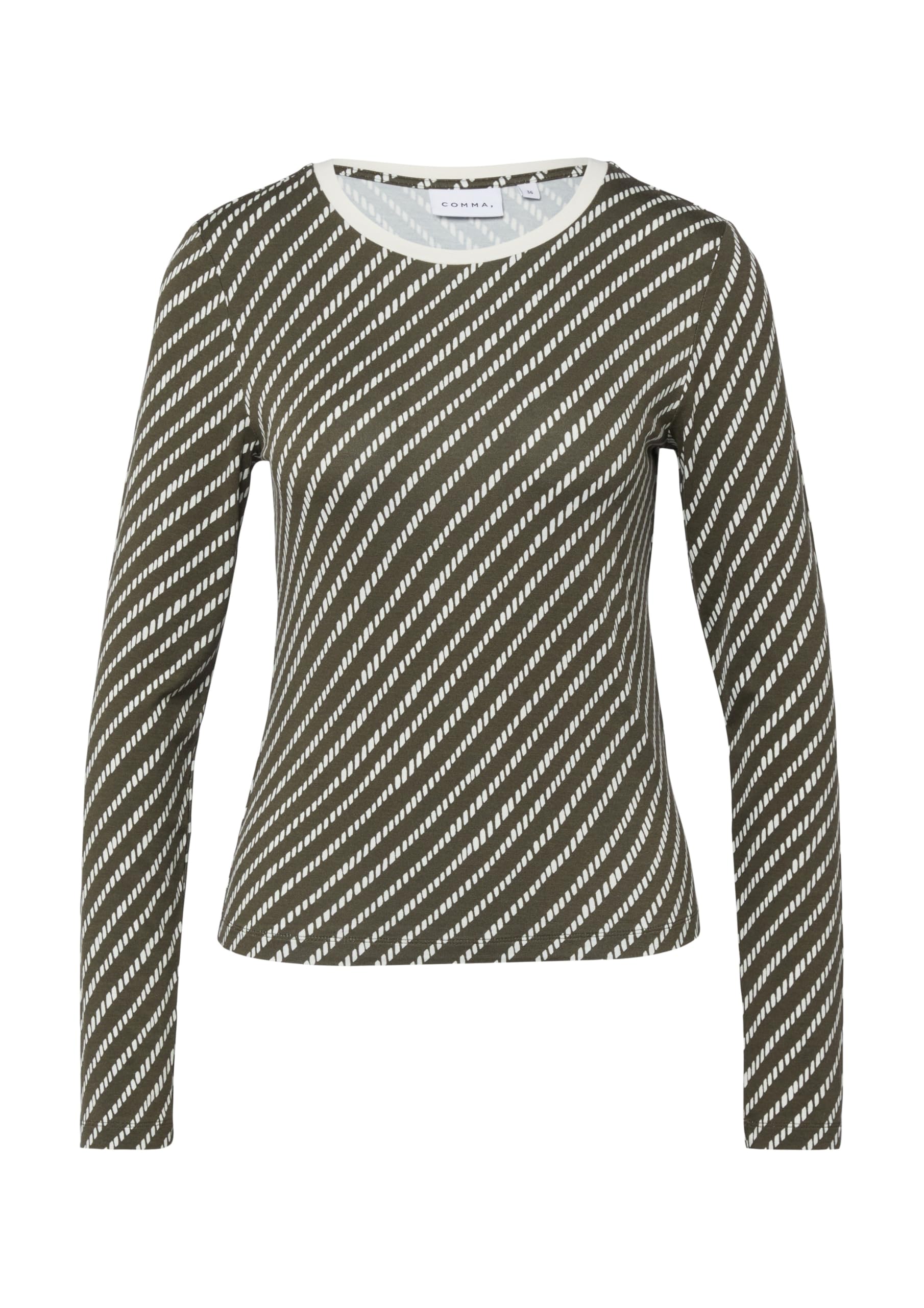 comma-langarmshirt-slim-fit-allover-muster-gr-e-34 image 3