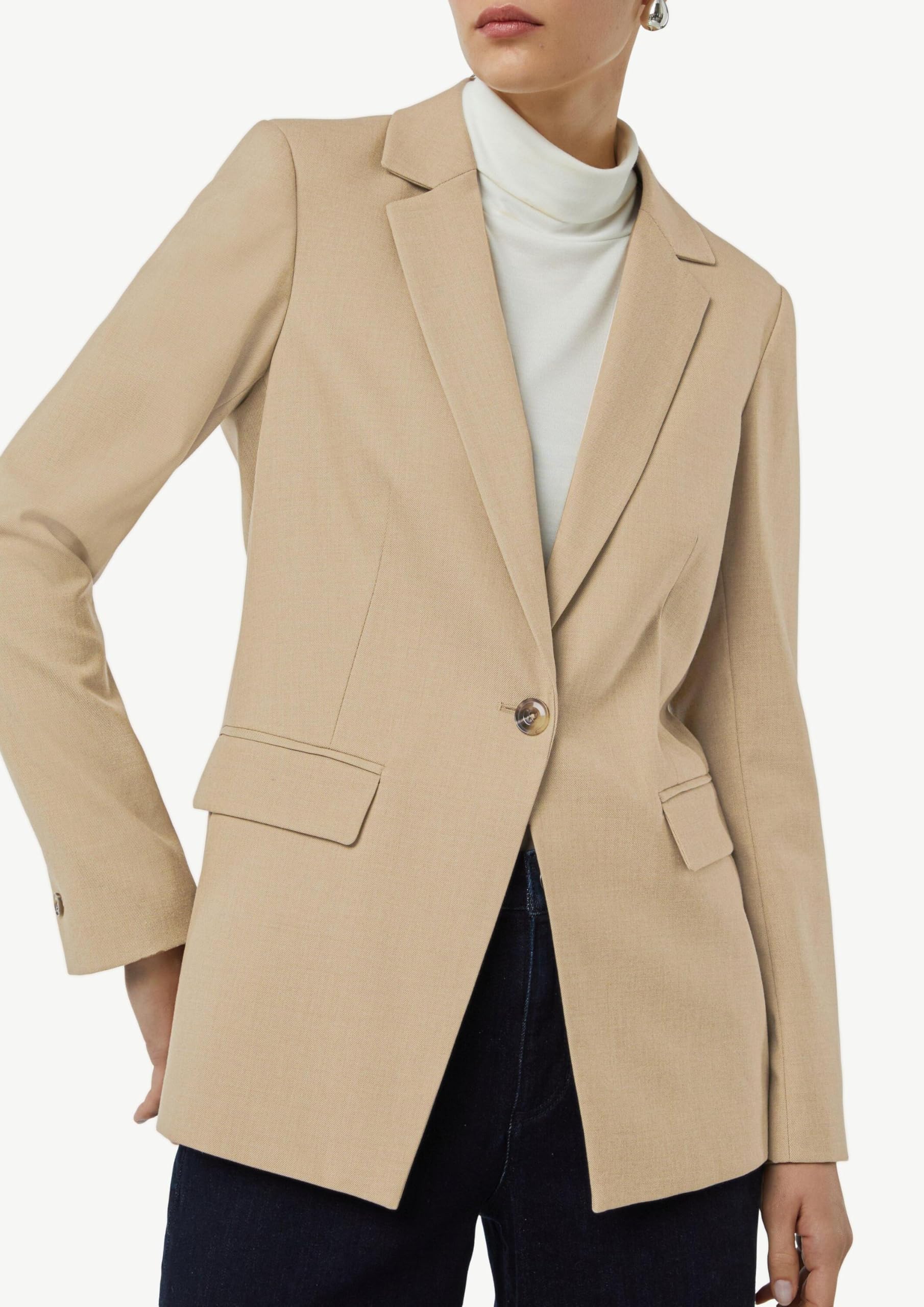 comma-blazers-blazer-twill-sand-gr-e-42-tailliert image 4