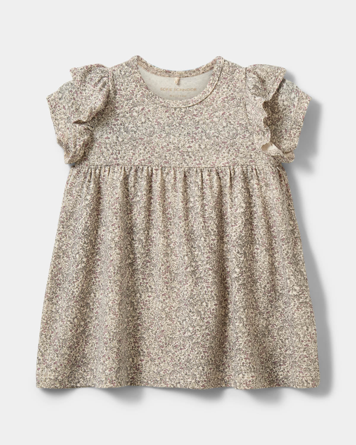 sofie-schnoor-kids-synnekb-kleid-aop-flower-modal-kurzarm image 1