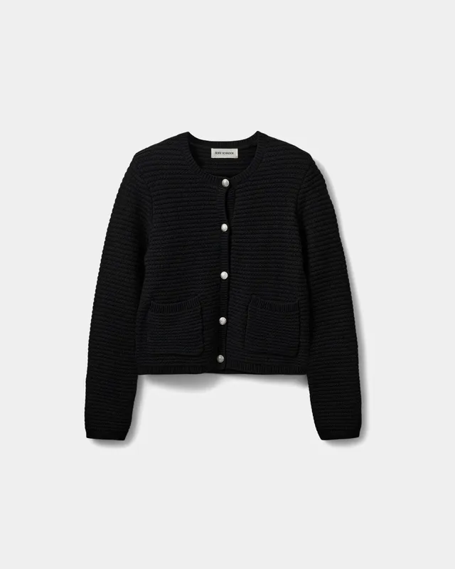 sofie-schnoor-kyrasw-cardigan-strickjacke-schwarz-baumwolle image 1