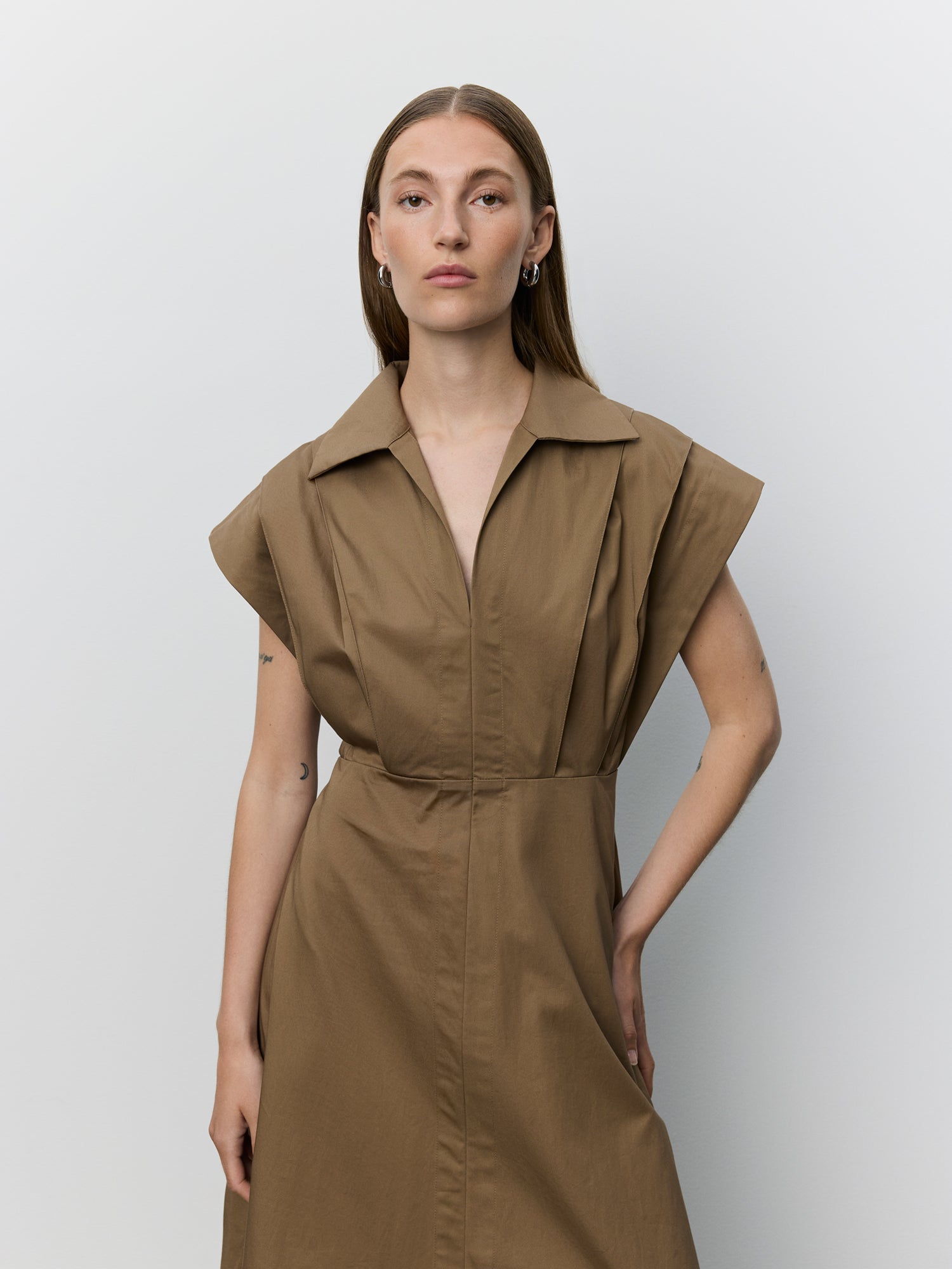 sofie-schnoor-women-minera-maxikleid-middle-brown-baumwolle image 5