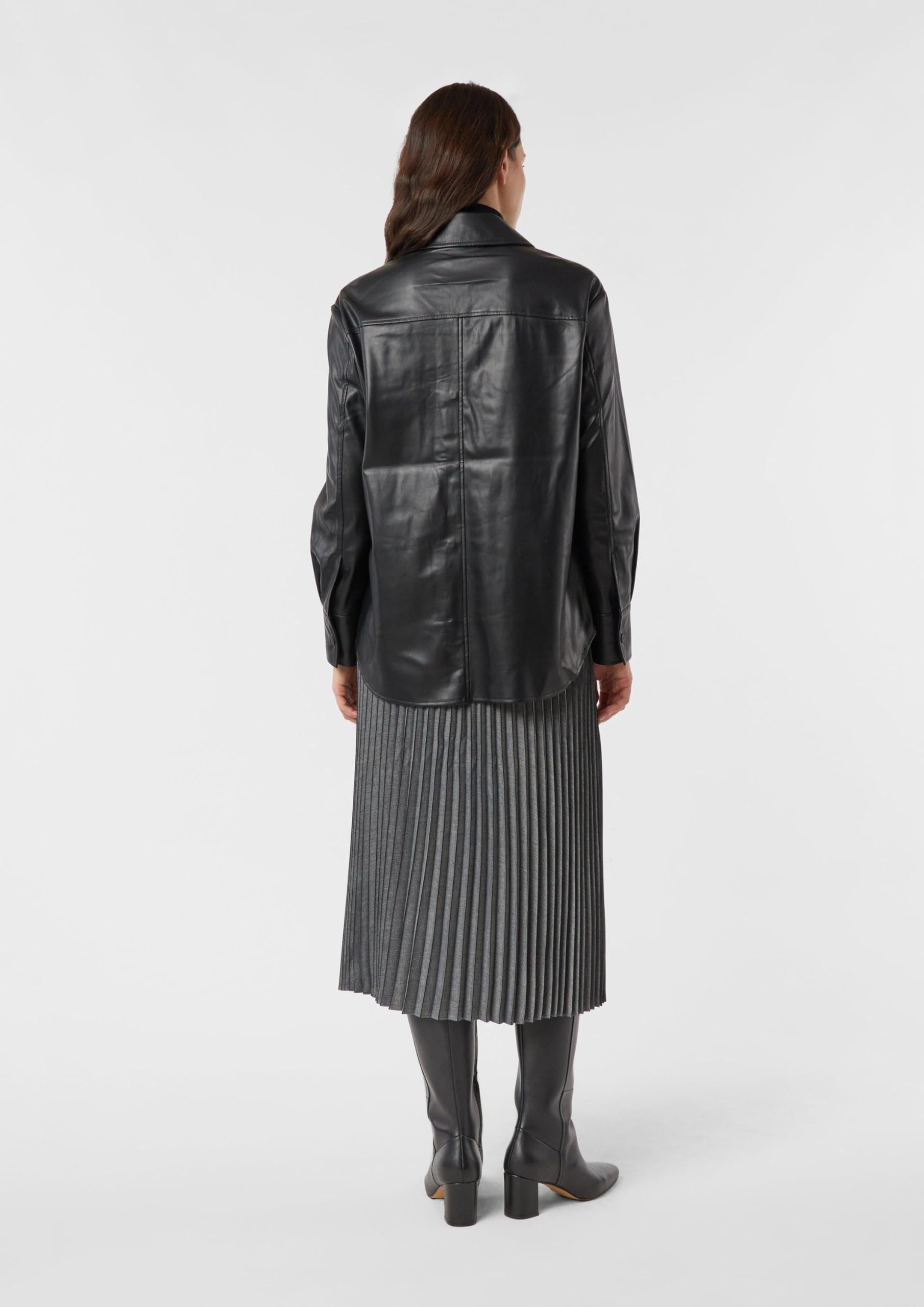 comma-overshirt-kunstleder-jacke-gr-e-44-schwarz image 8