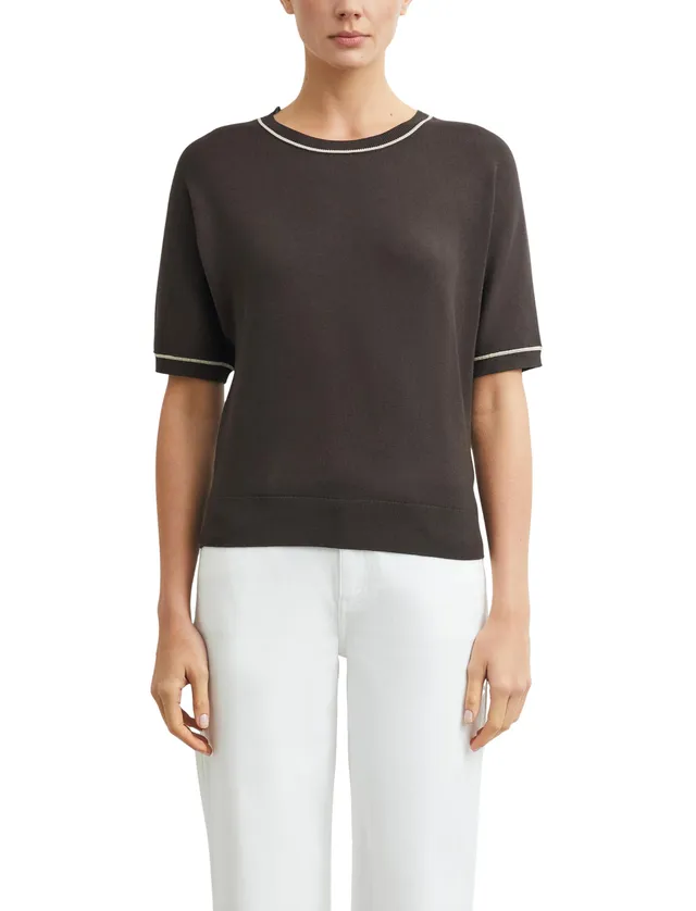 comma-strickpullover-relaxed-fit-pullover-dunkelbraun-gr-34 image 1