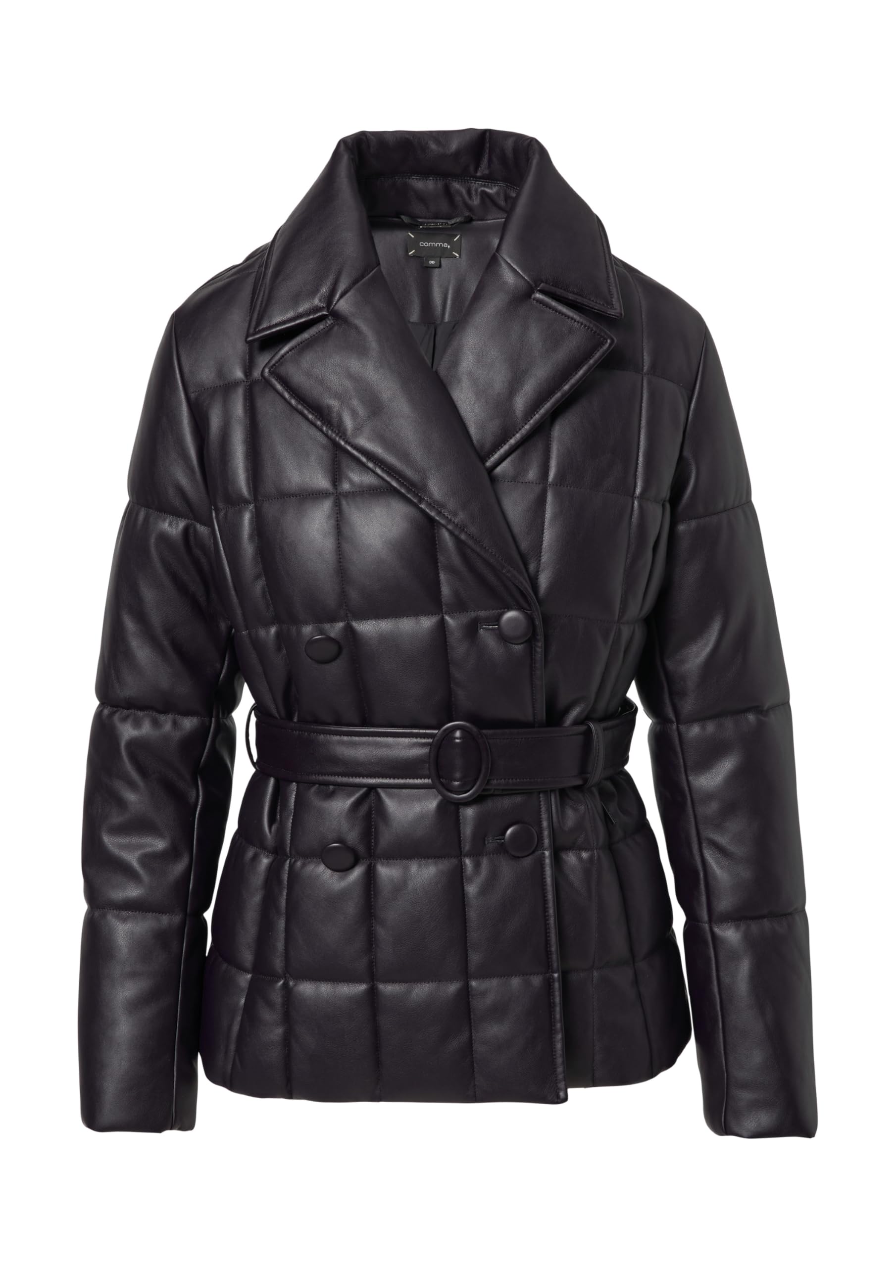 comma-steppjacke-damen-gr-38-schwarz-lederimitat image 4