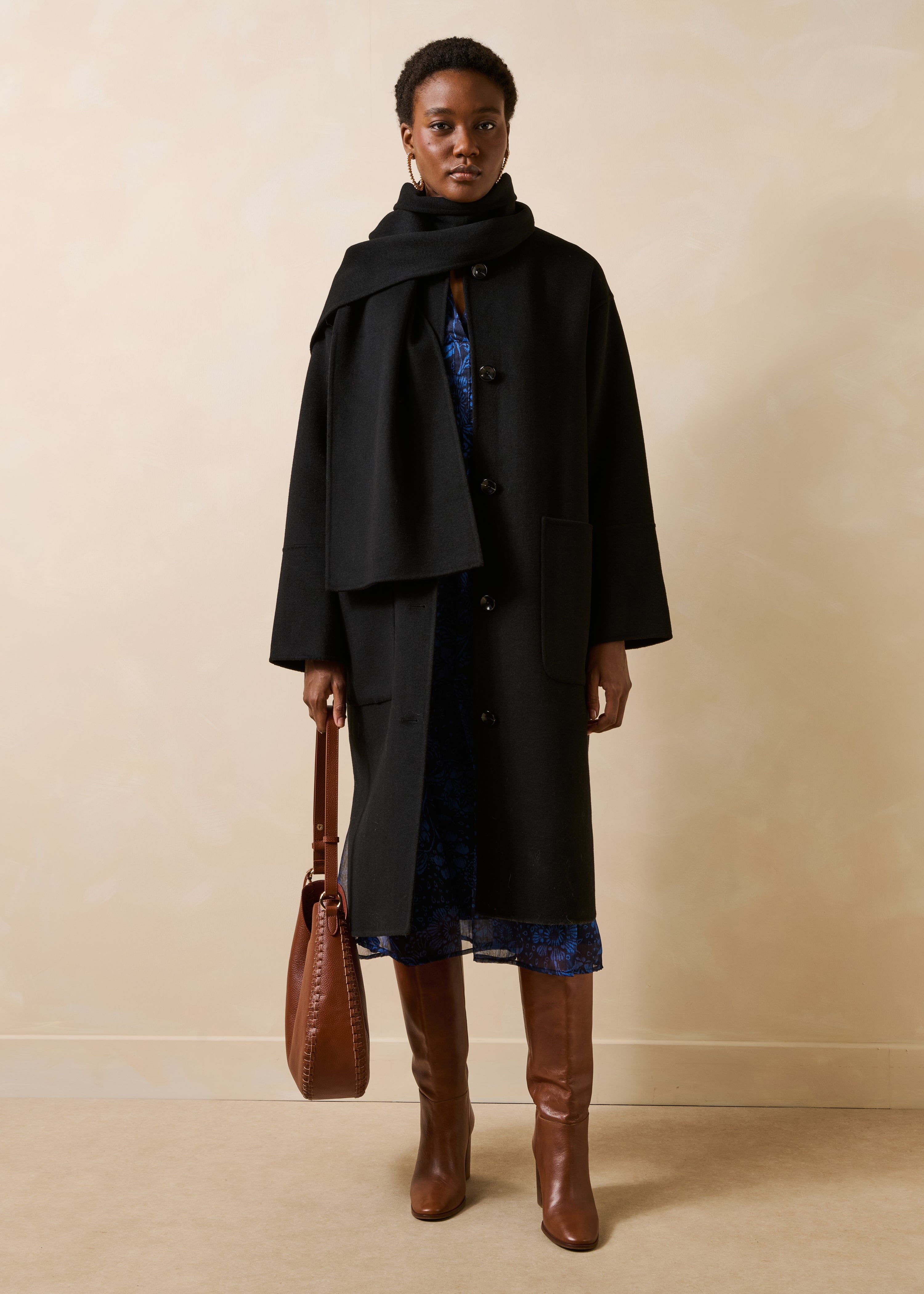 la-f-e-marabout-e-genial-mantel-schwarz-oversize-schal image 2