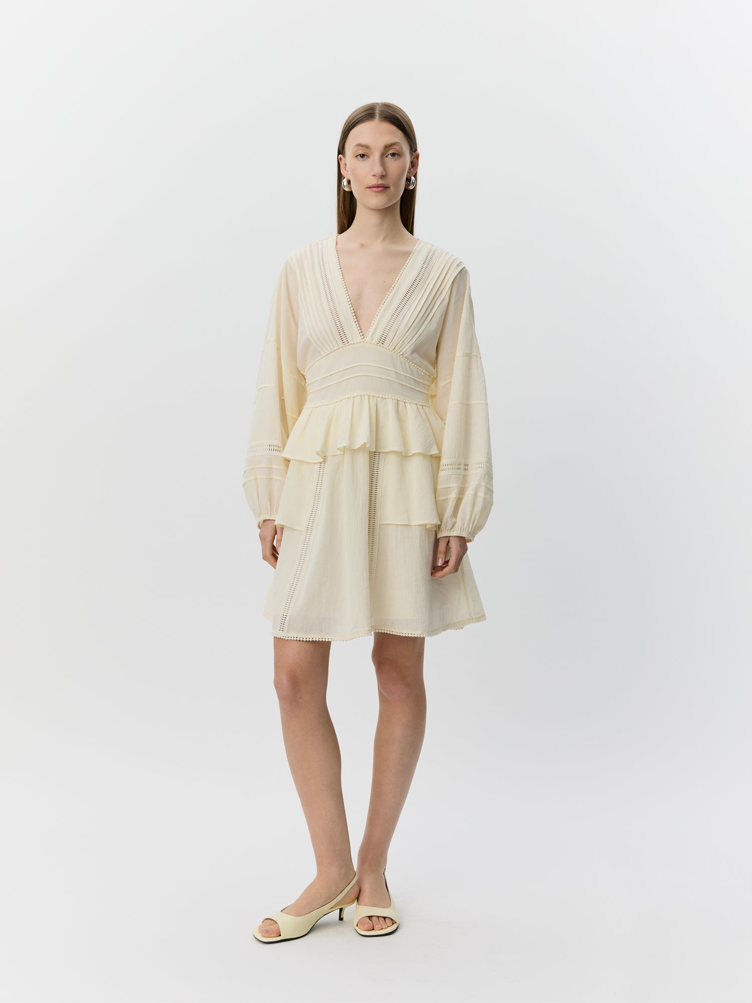 sofie-schnoor-women-jouvesw-midi-kleid-cream-white image 2