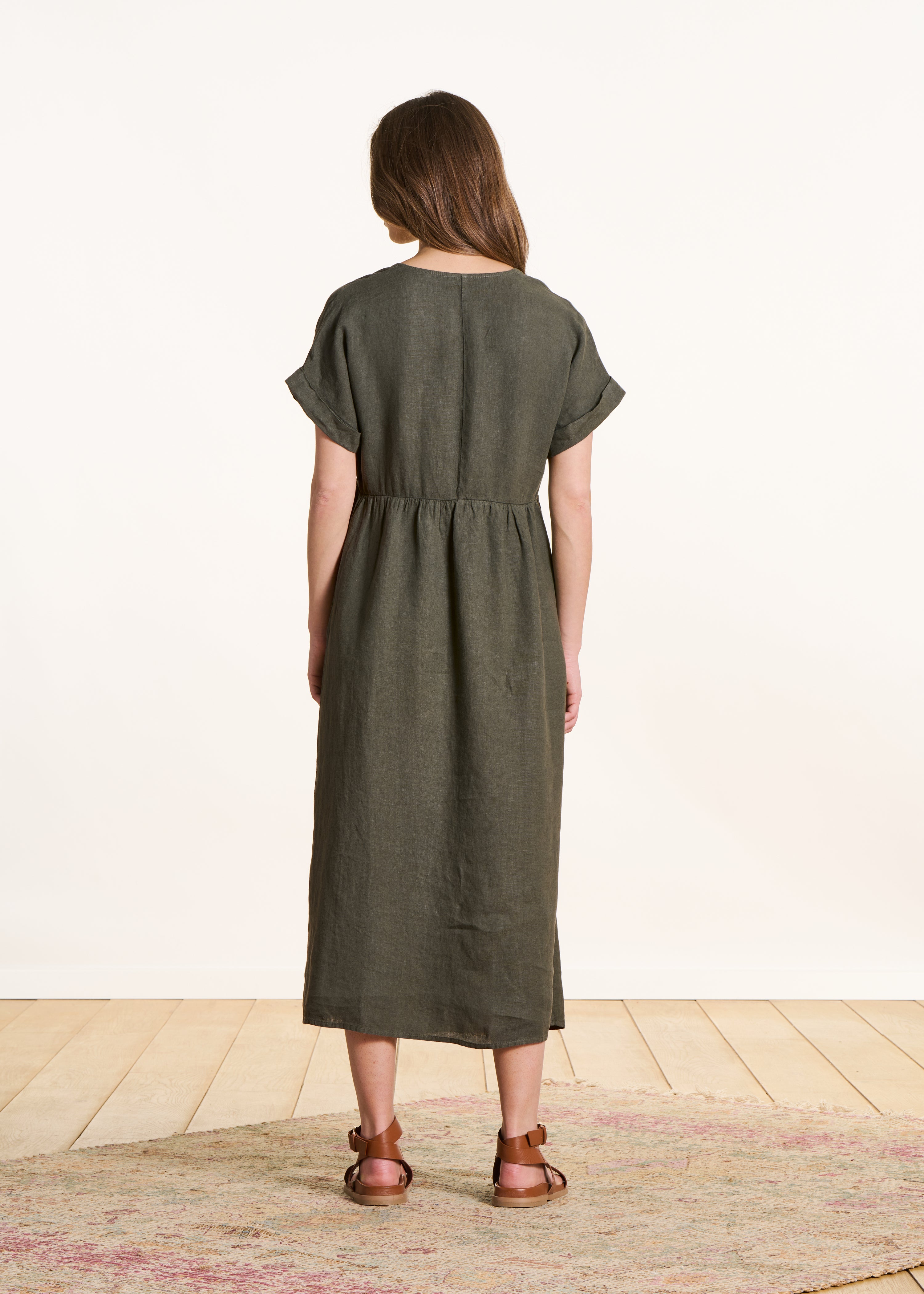 la-f-e-marabout-e-darling-maxikleid-leinen-khaki image 2