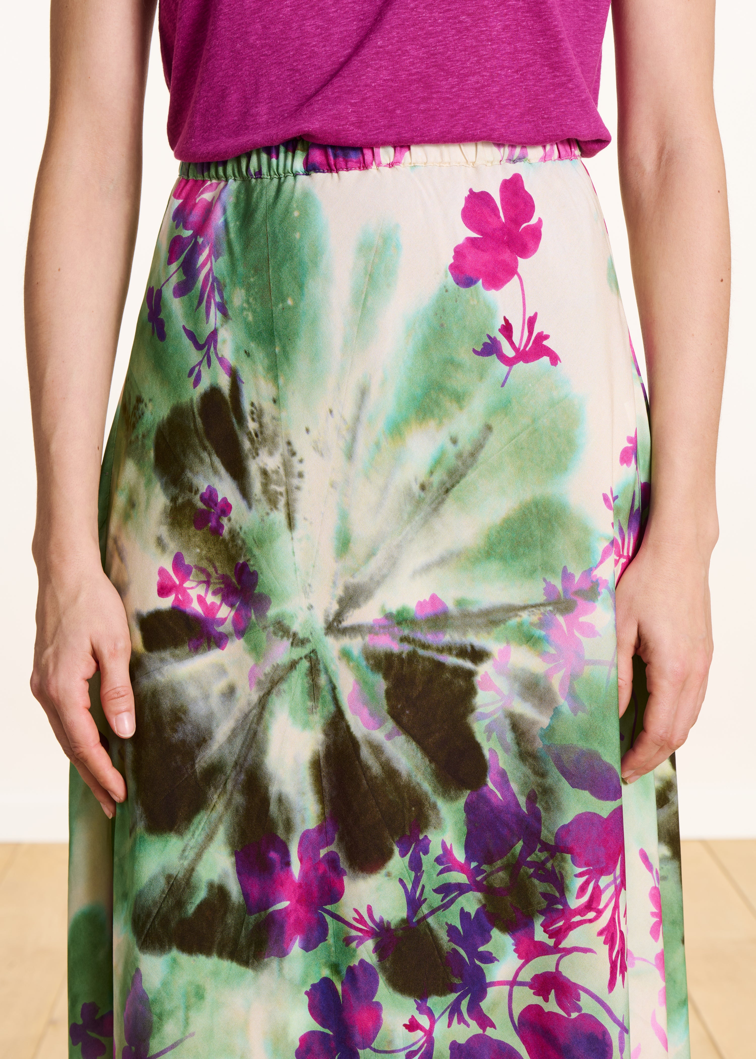 la-f-e-marabout-e-torino-maxirock-gr-n-rosa-floral image 6