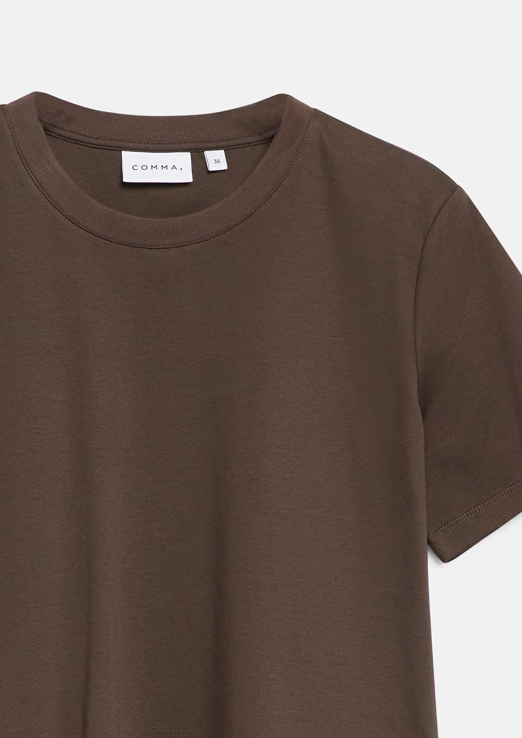 comma-basic-t-shirt-damen-top-creme-gr-38 image 5