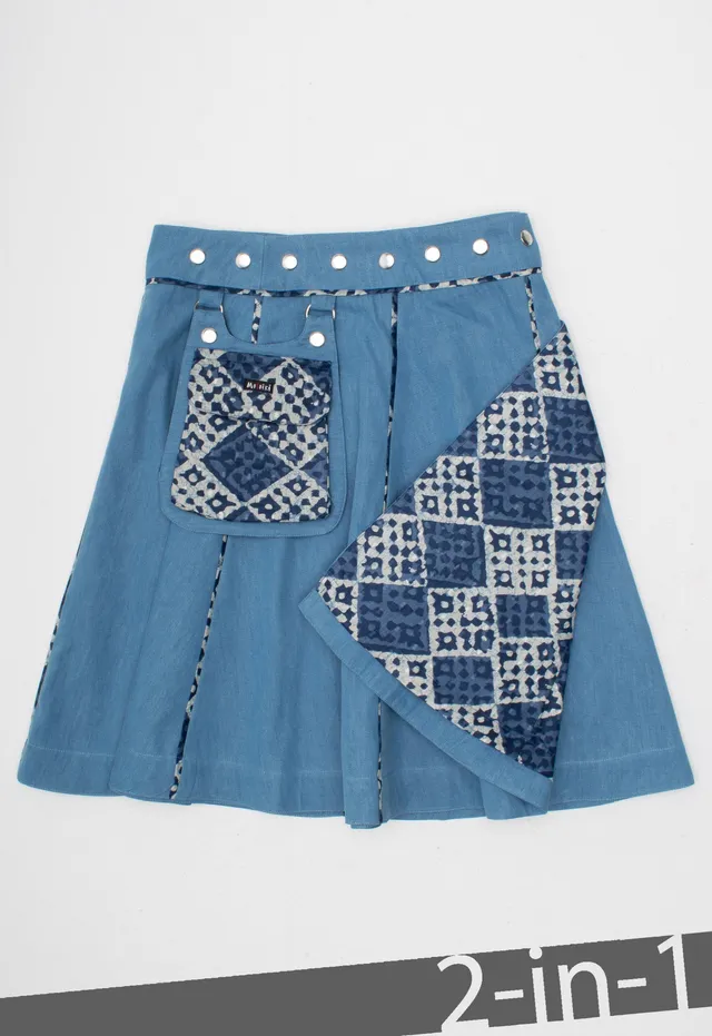 moshiki-hot-cookie-73-denim-wickelrock-55-cm-wendbar image 1