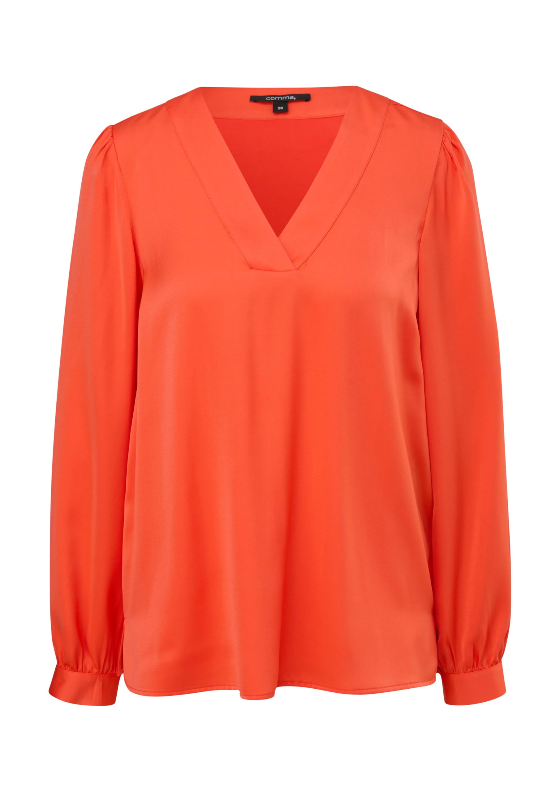 comma-satinbluse-viskosemix-hellorange-damenbluse-36 image 4