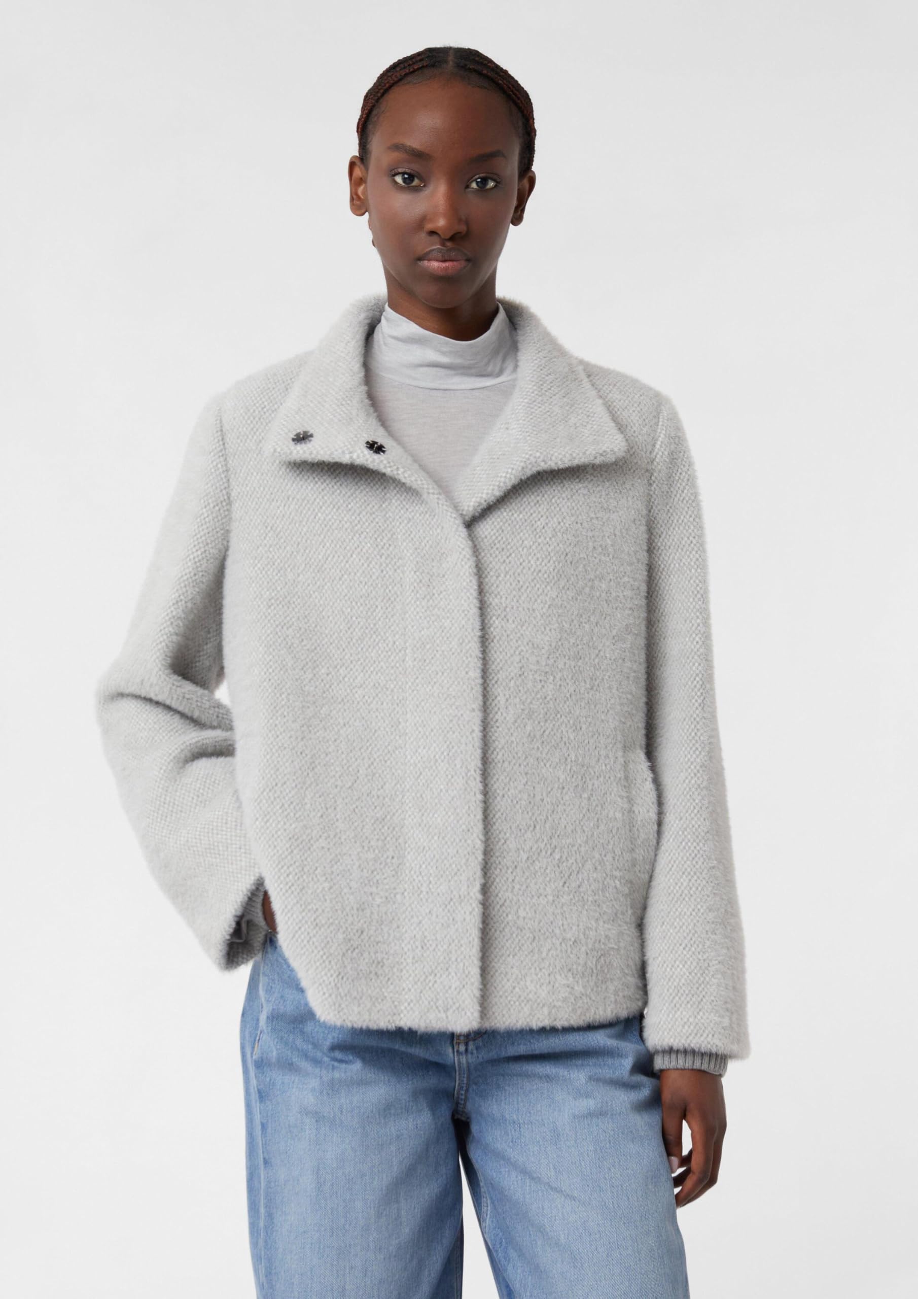 comma-cape-teddy-jacke-damen-gr-42-knopfleiste image 3
