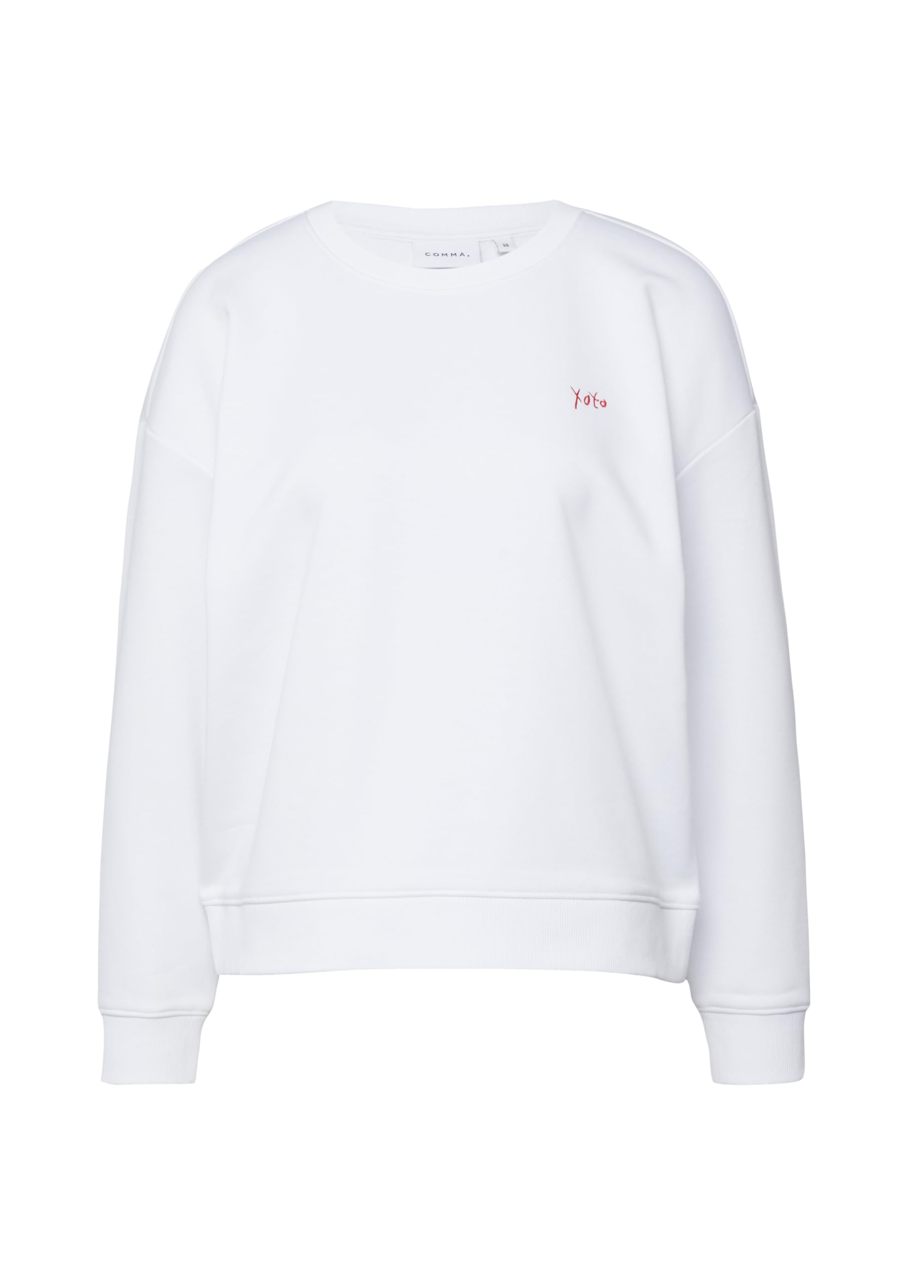 comma-sweatshirt-relaxed-fit-stickerei-rundhals-wei-gr-32-46 image 4