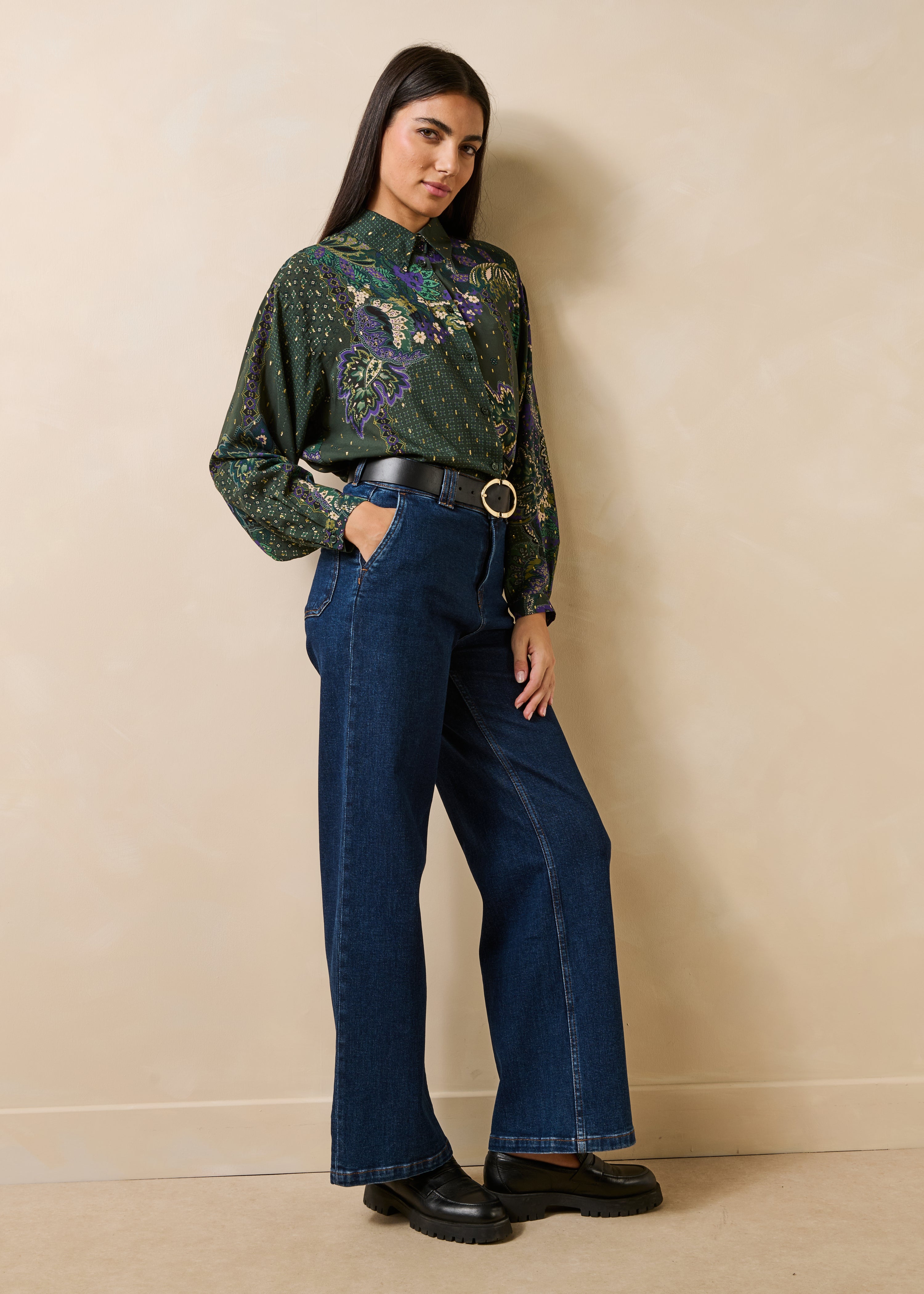 la-f-e-marabout-e-gallim-bluse-gr-n-ecovero-gold image 2