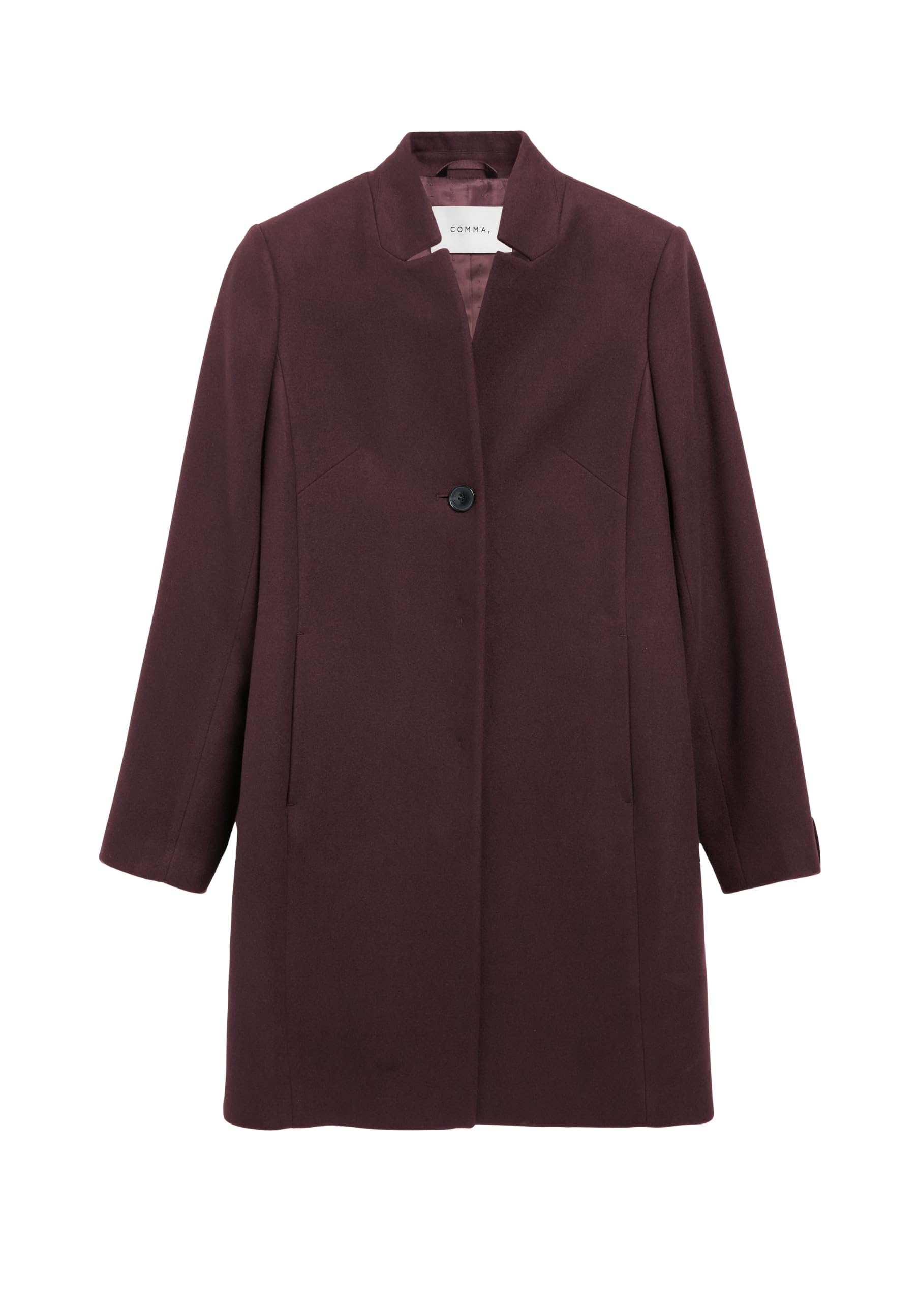comma-coats-outdoor-mantel-tailliert-bordeaux-gr-42-stehkragen image 3