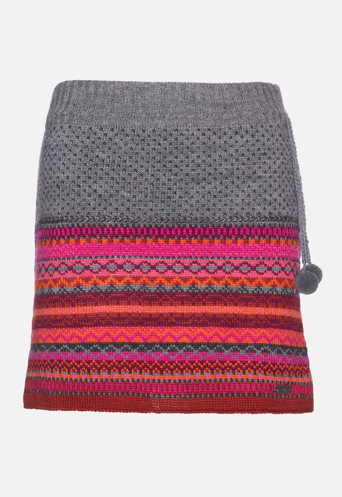 moshiki-alisaa-skirt-strickrock-naturwolle-s-xl-gestreift image 1