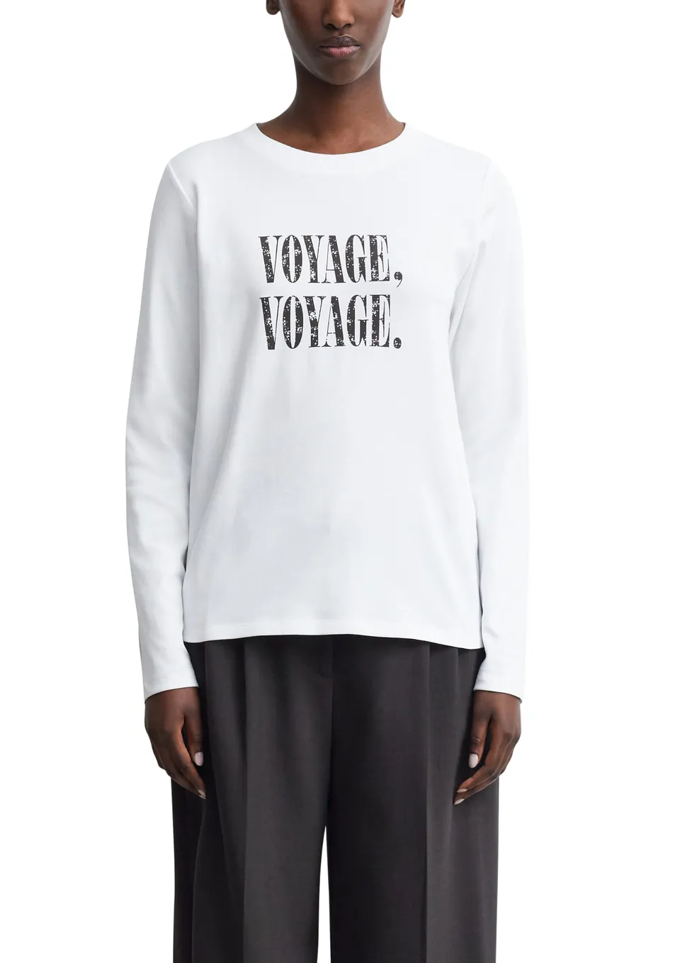 comma-langarmshirt-regular-fit-frontprint-rundhals-gr-34 image 1