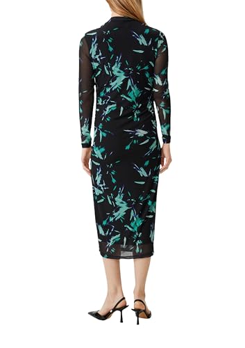 comma-mesh-midikleid-langarm-gr-38-mit-raffung image 8