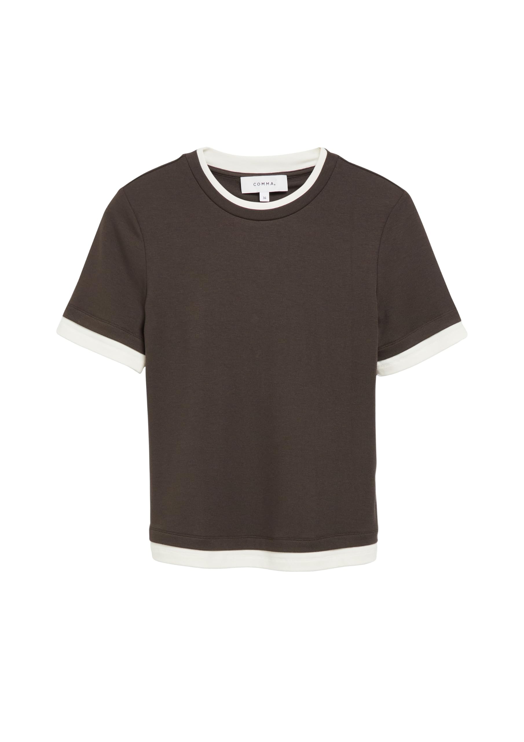 comma-tops-t-shirt-layeringoptik-gr-46-strickjersey image 4