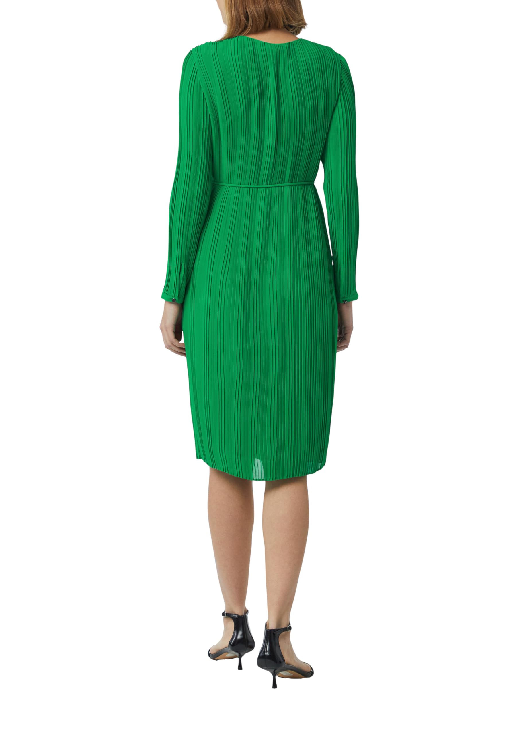 comma-midikleid-plissee-gr-40-chiffon-mit-g-rtel image 2