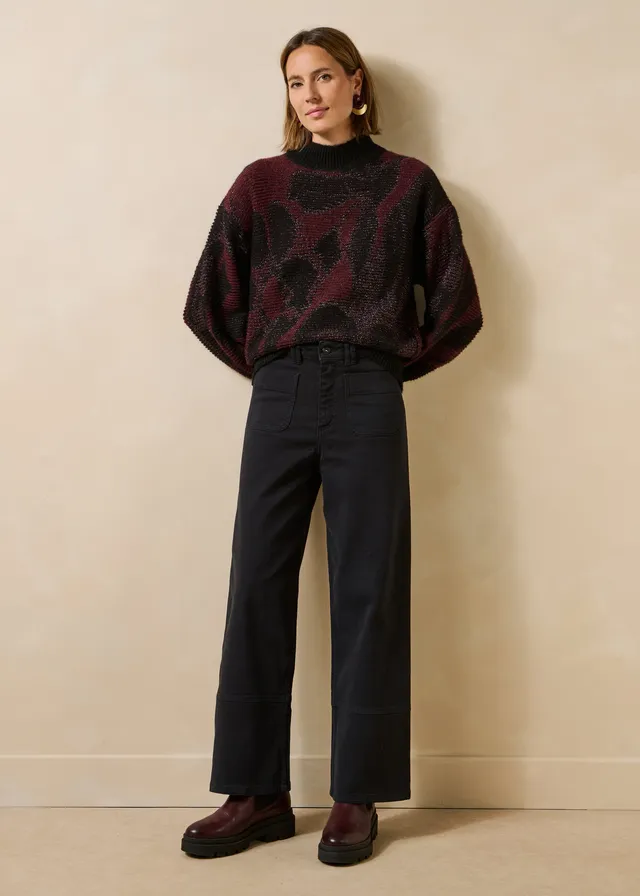 la-f-e-marabout-e-elefan-jeans-schwarz-high-waist-bio image 1
