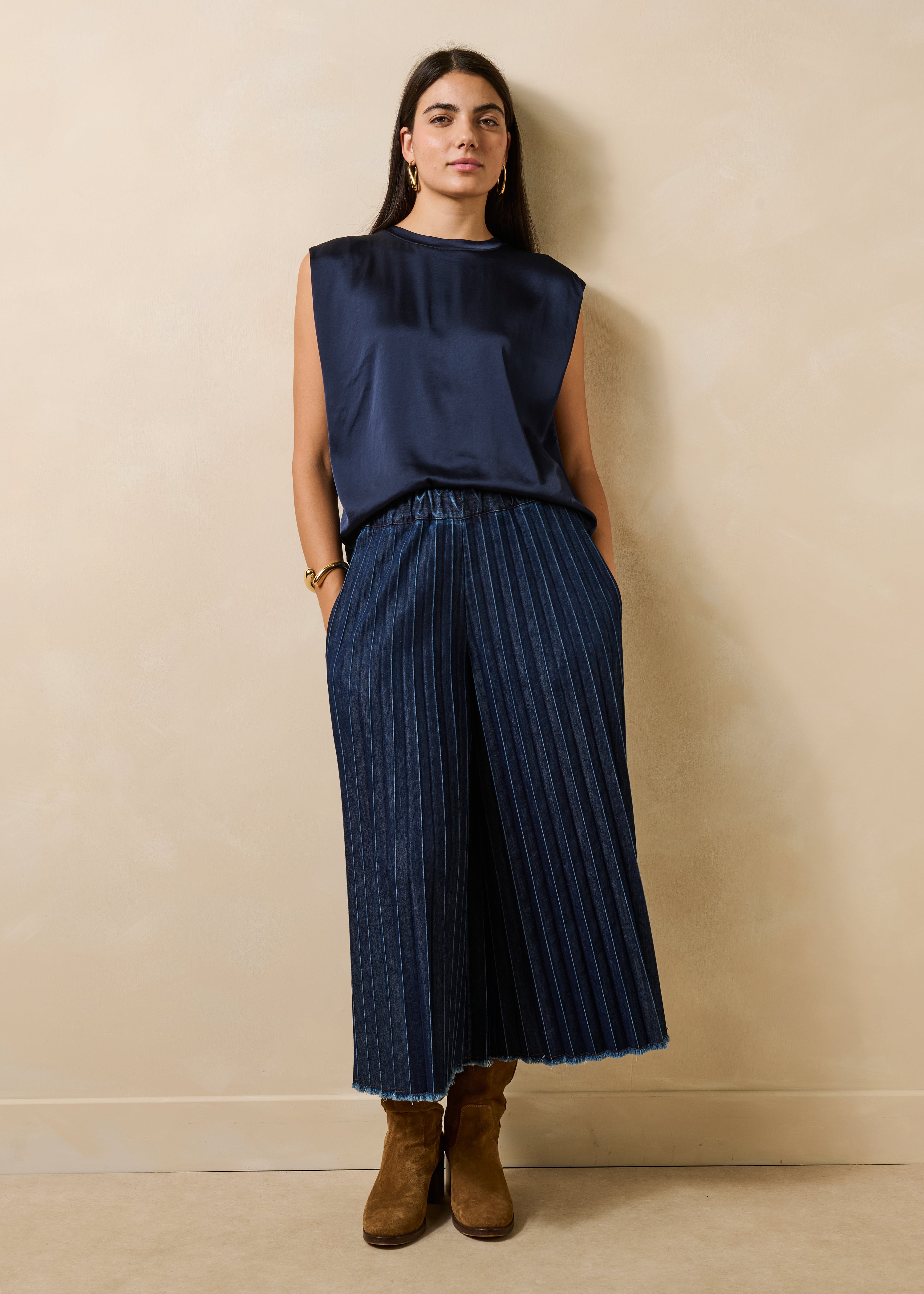 la-f-e-marabout-e-garlis-satin-top-tintenblau-rmellos image 2