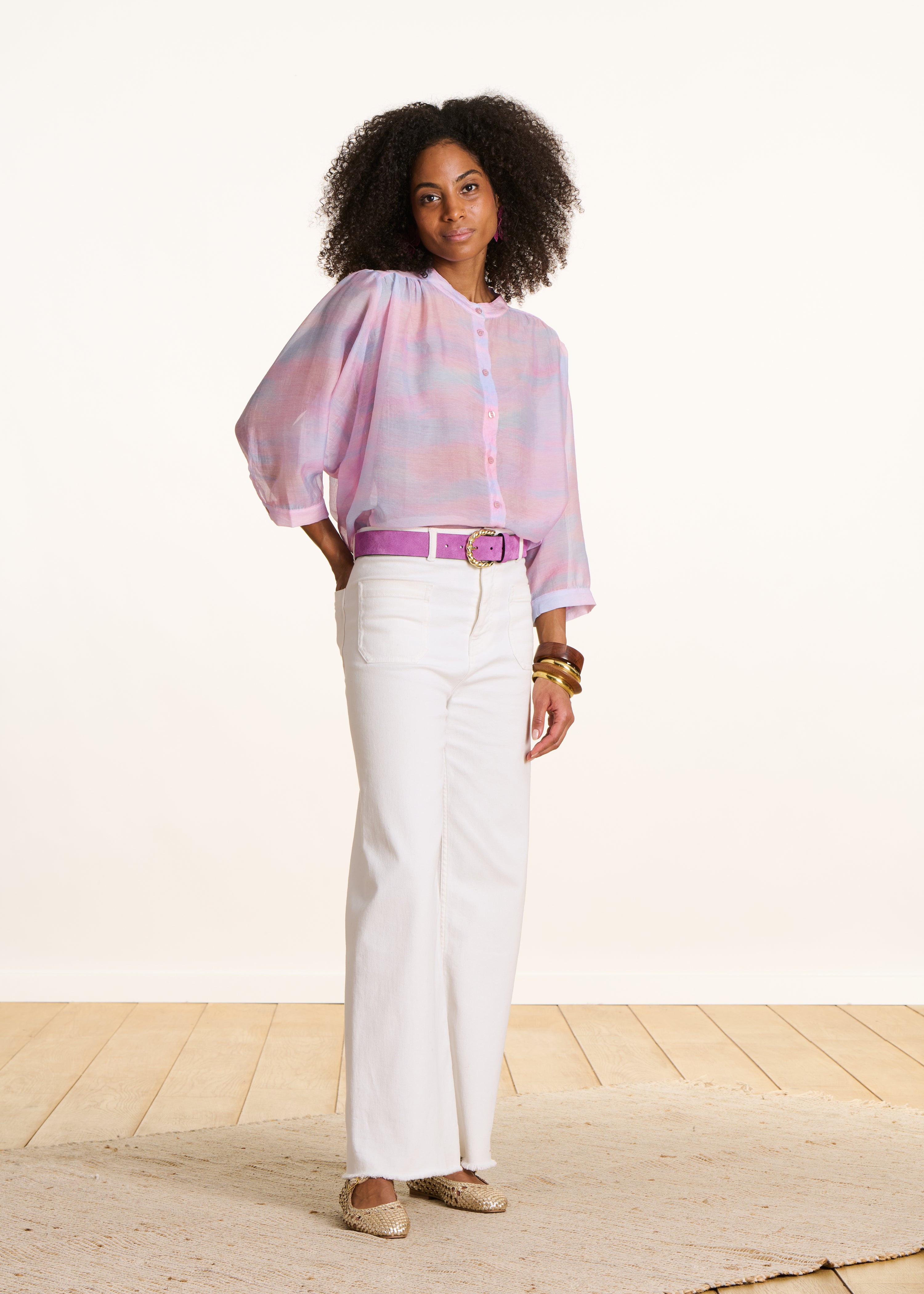 la-f-e-marabout-e-douwina-bluse-rosa-batik-tencel image 2