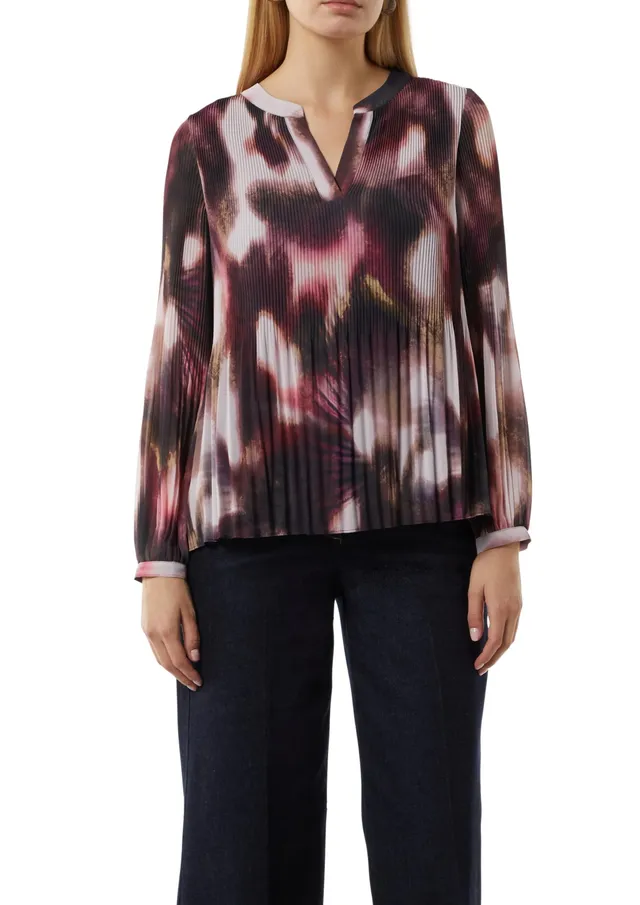comma-tunika-bluse-plissierter-chiffon-gr-36 image 1