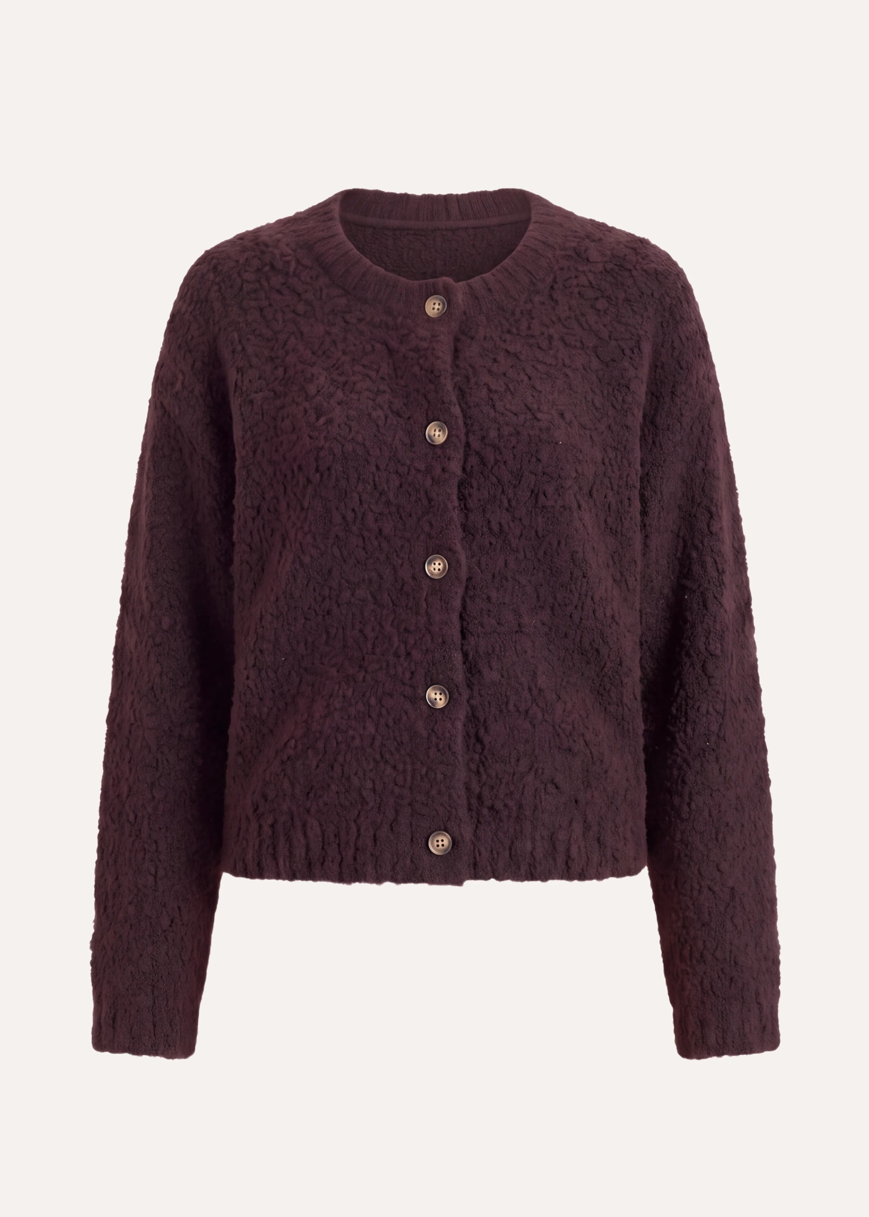 la-f-e-marabout-e-gotami-strickjacke-boucl-braun image 6