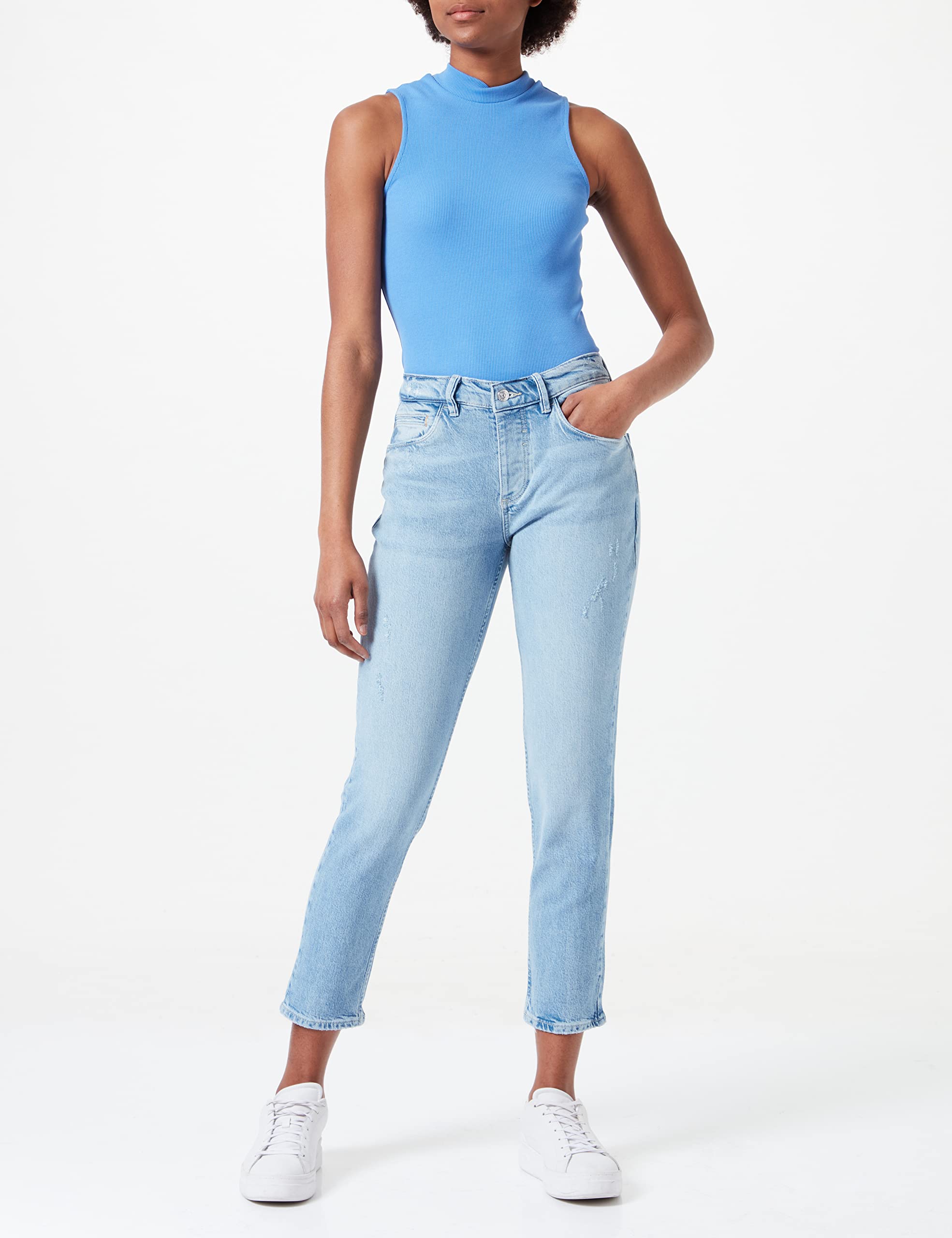 comma-ci-freizeithose-damen-jeans-hellblau-54z2-bootcut image 2
