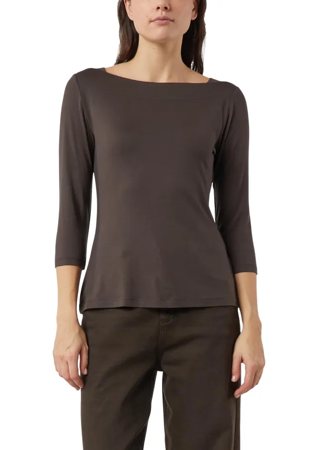 comma-viskoseshirt-slim-fit-3-4-rmel-t-shirt-gr-44 image 1