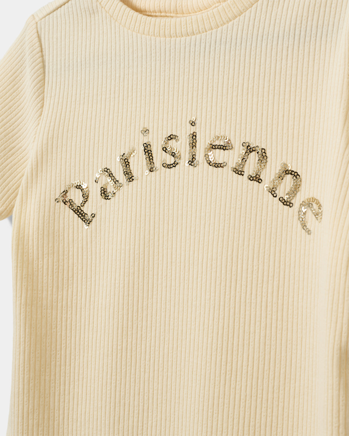 sofie-schnoor-kids-t-shirt-butter-yellow-pointelle-pailletten image 5