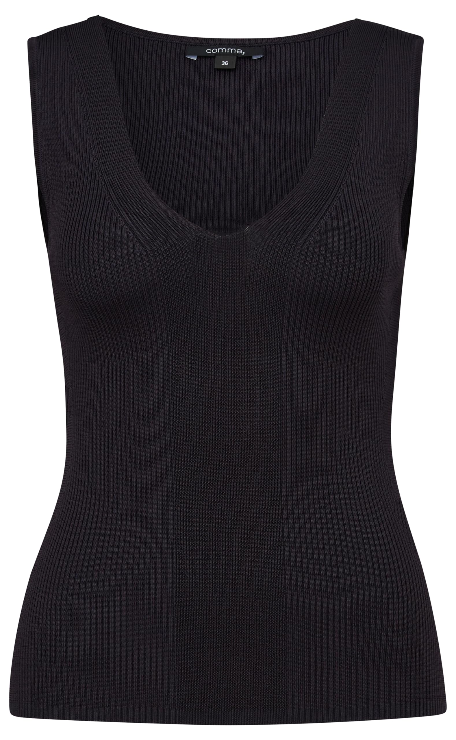 comma-strickpullunder-viskosemix-damen-weste-blau image 8
