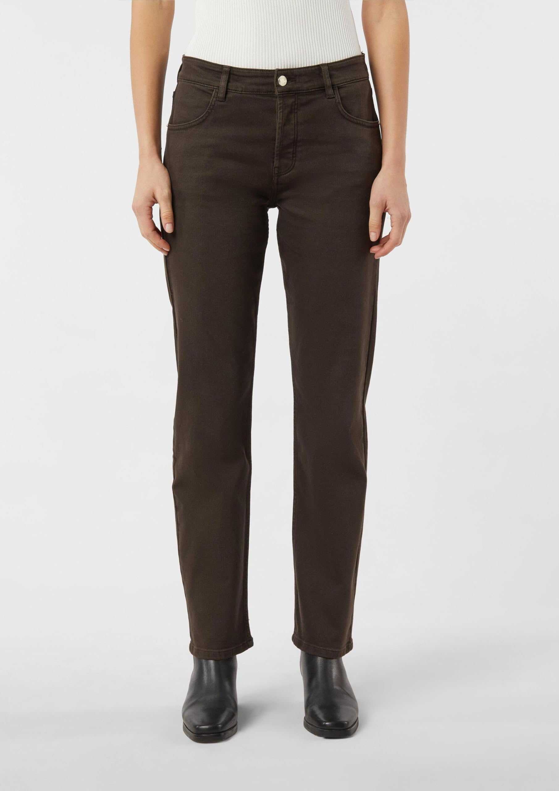 comma-2175771-hose-straight-fit-jeans-stretch-braun-38 image 5