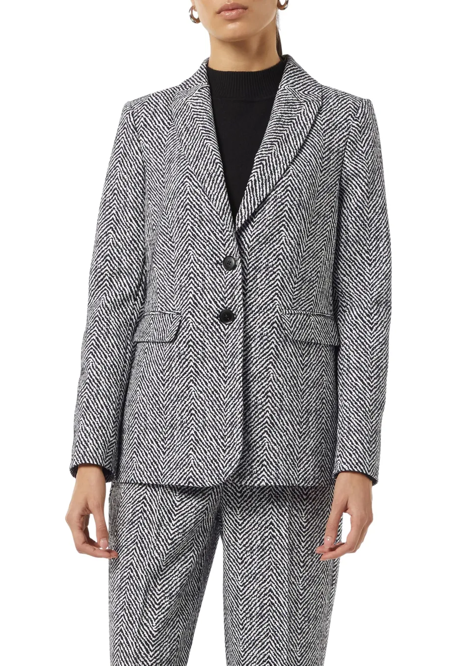comma-blazers-blazer-jacquard-strukturmuster-damen-gr-44 image 1