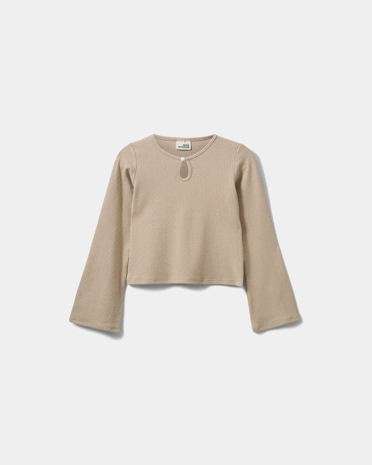 sofie-schnoor-bailosy-langarmshirt-braun-viskose-ripp image 1