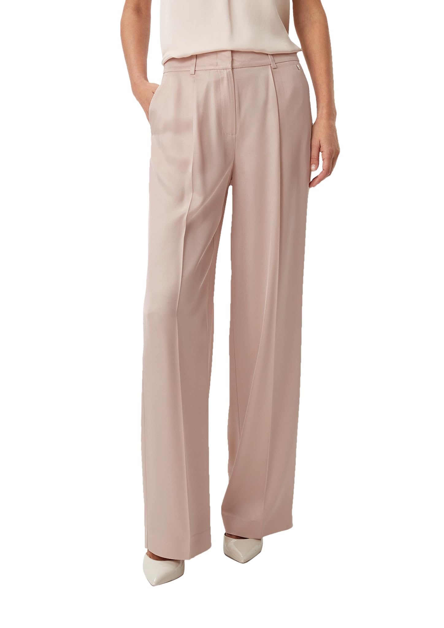 comma-wide-leg-twill-hose-damen-38w-32l-beige image 5