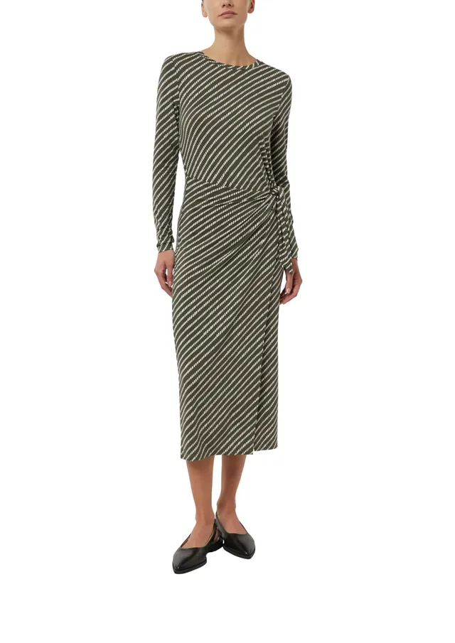 comma-jerseykleid-slim-fit-allover-print-gr-34-midi image 1