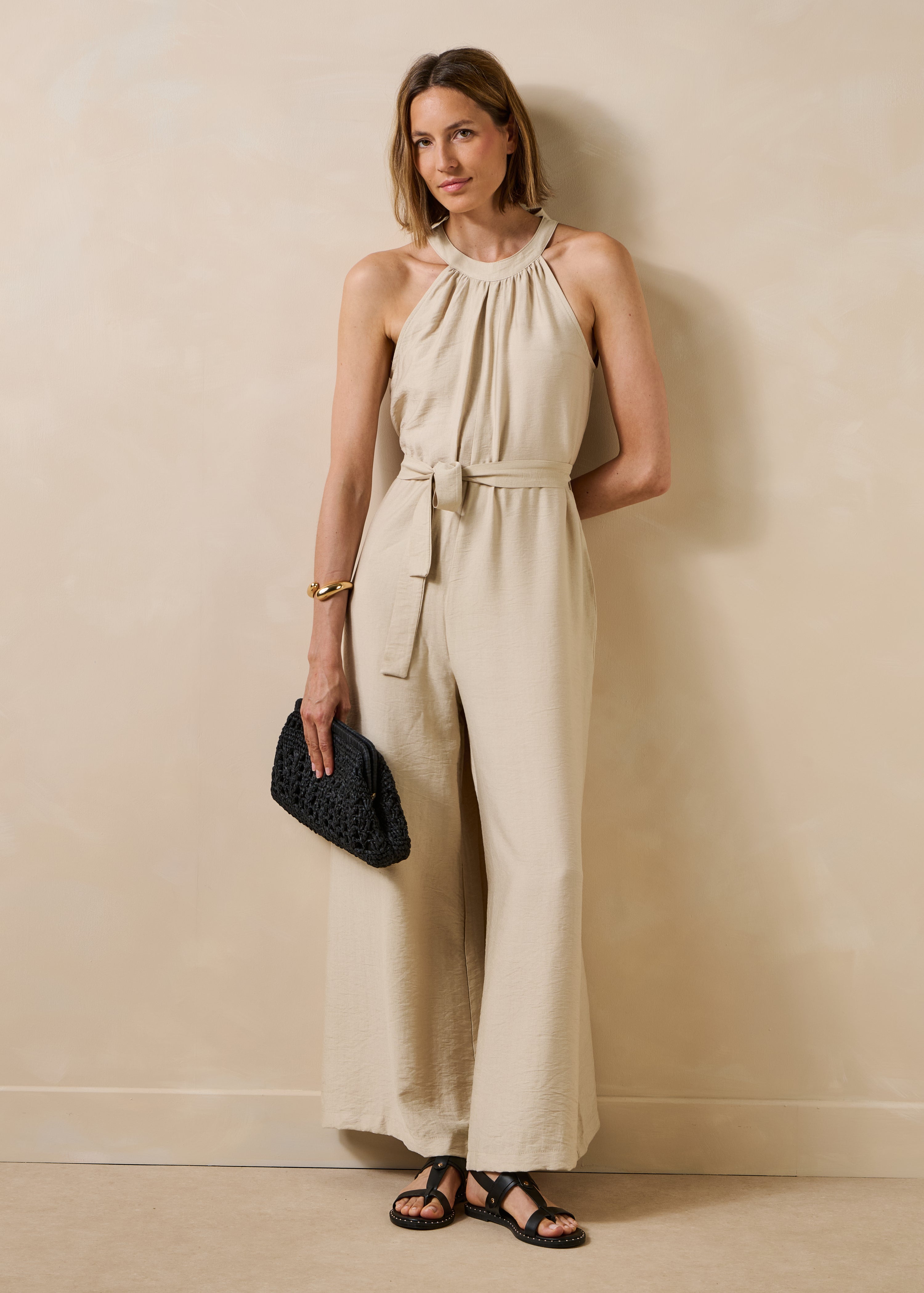 la-f-e-marabout-e-faka-jumpsuit-ecru-mit-g-rtel image 1