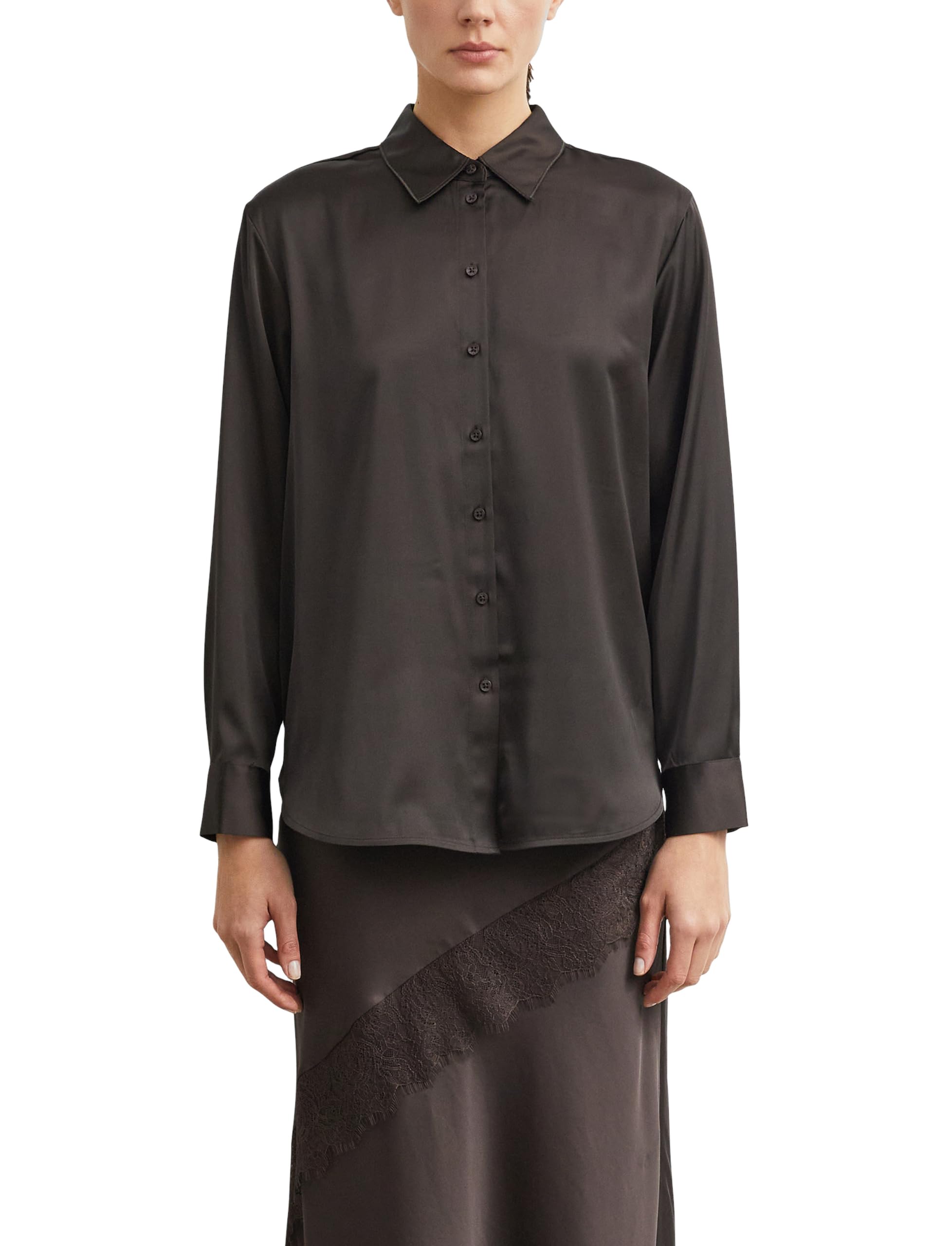 comma-blouses-hemdbluse-satin-regular-fit-langarm image 1