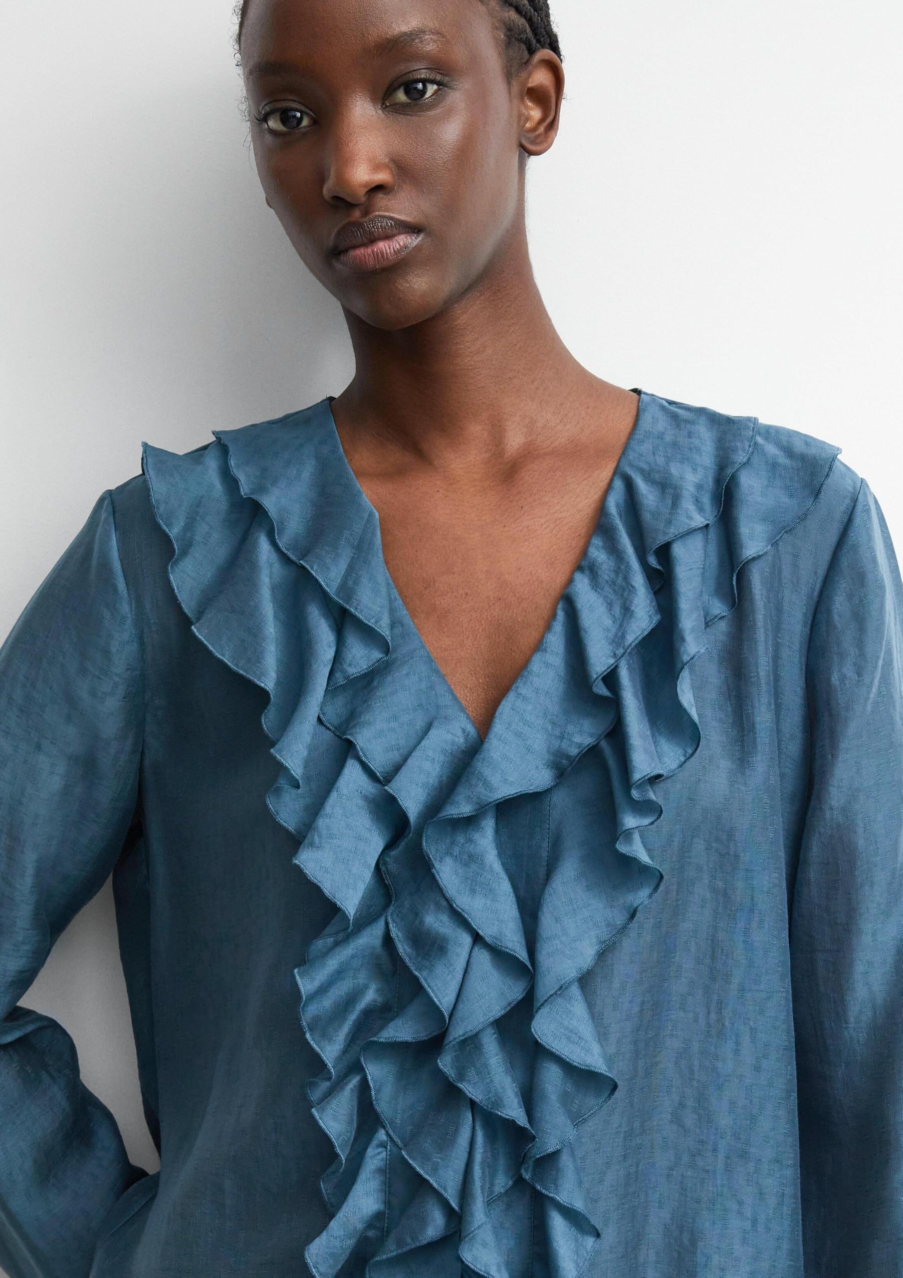 comma-blouses-bluse-jacquard-v-ausschnitt-gr-e-44 image 3