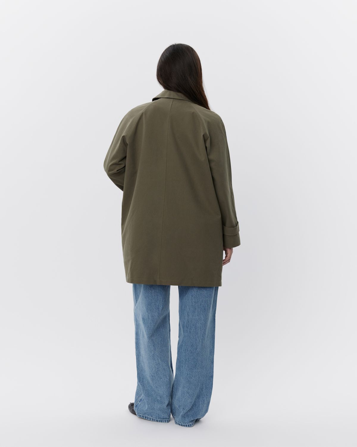 sofie-schnoor-women-filippa-trenchcoat-army-green-baumwolle image 3